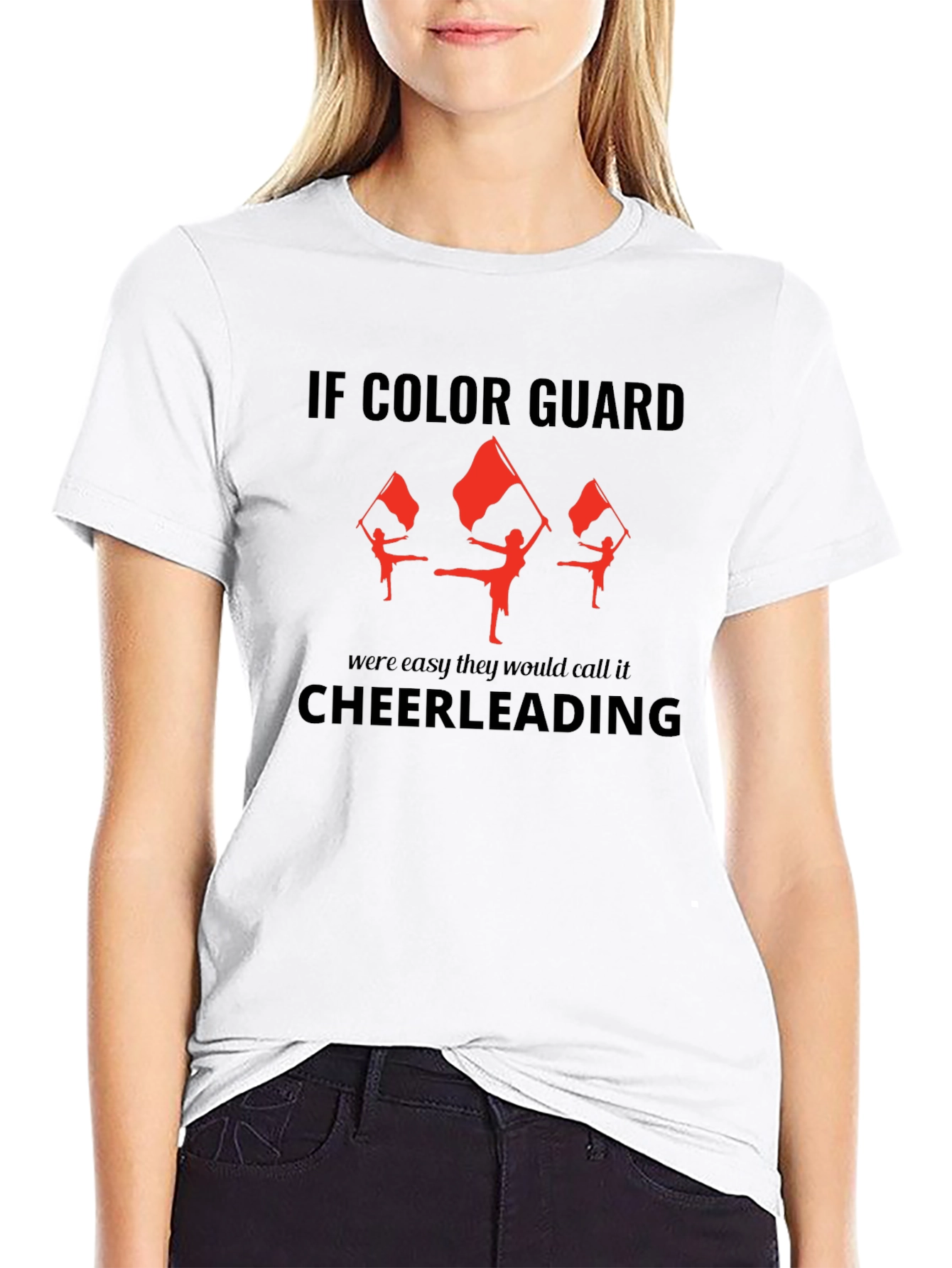 Black Color Guard T-Shirt - If It Were Easy... view 9