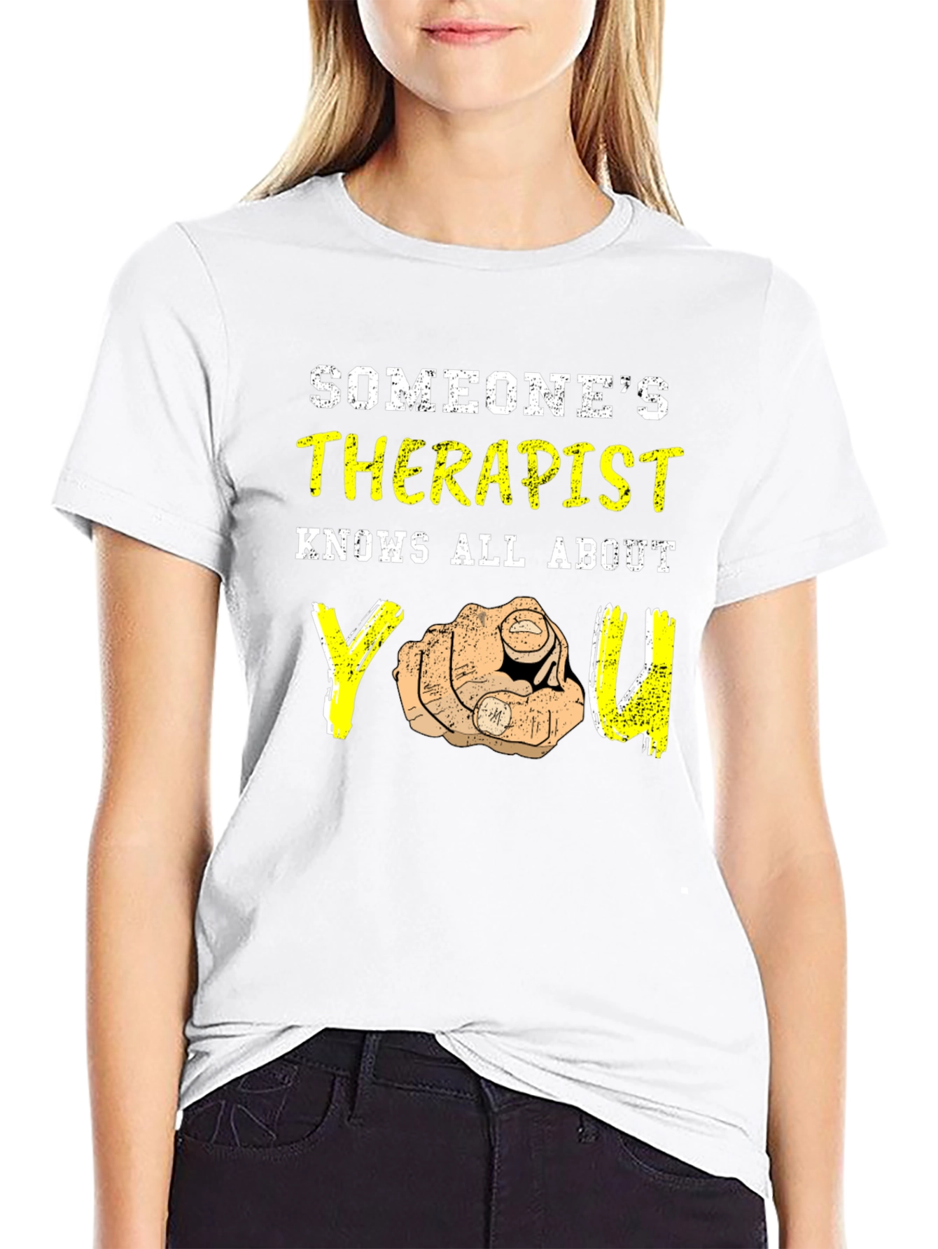 Black Someone's Therapist T-Shirt view 9
