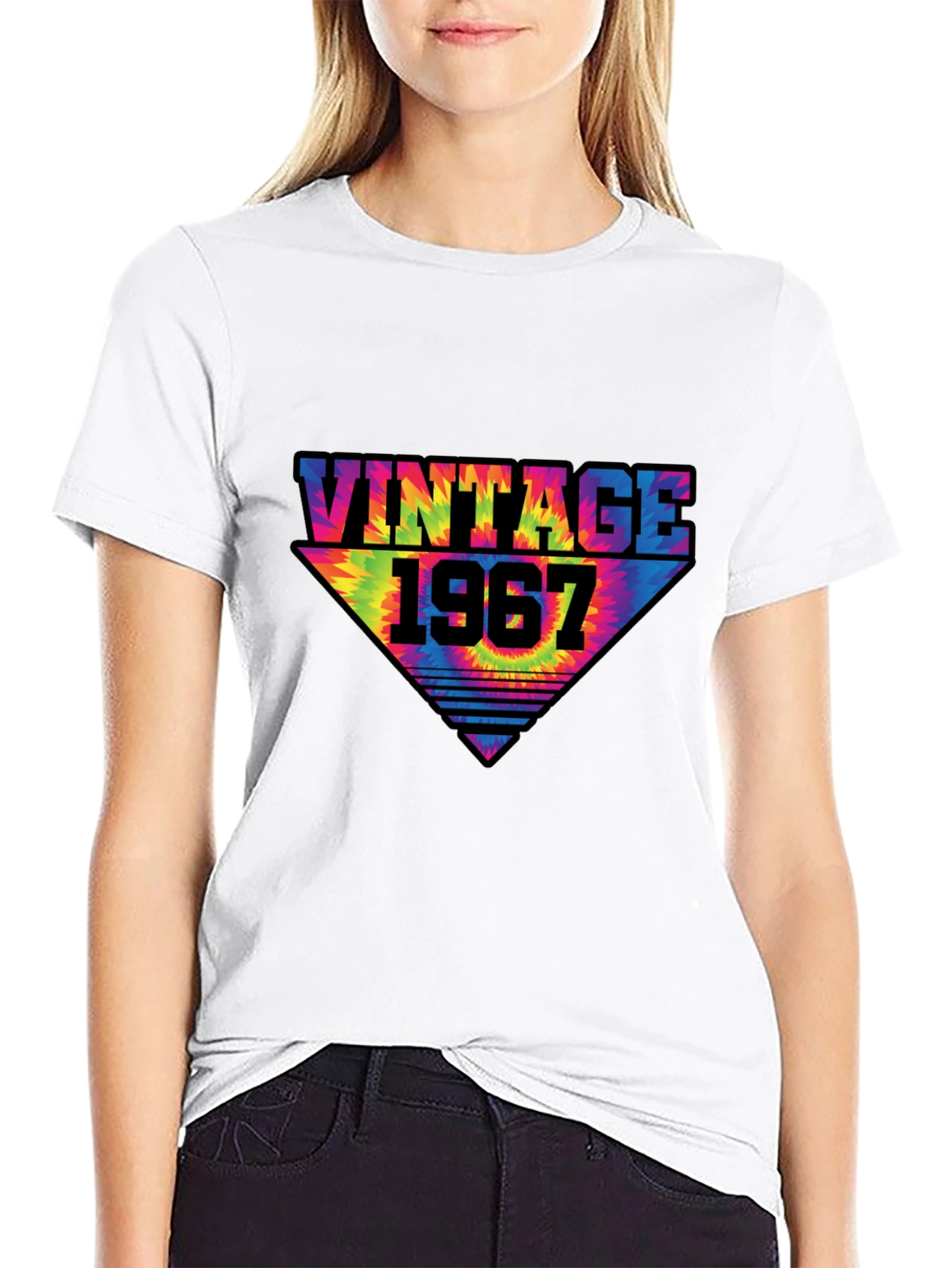 Black Vintage 1967 Tie Dye T-Shirt view 9