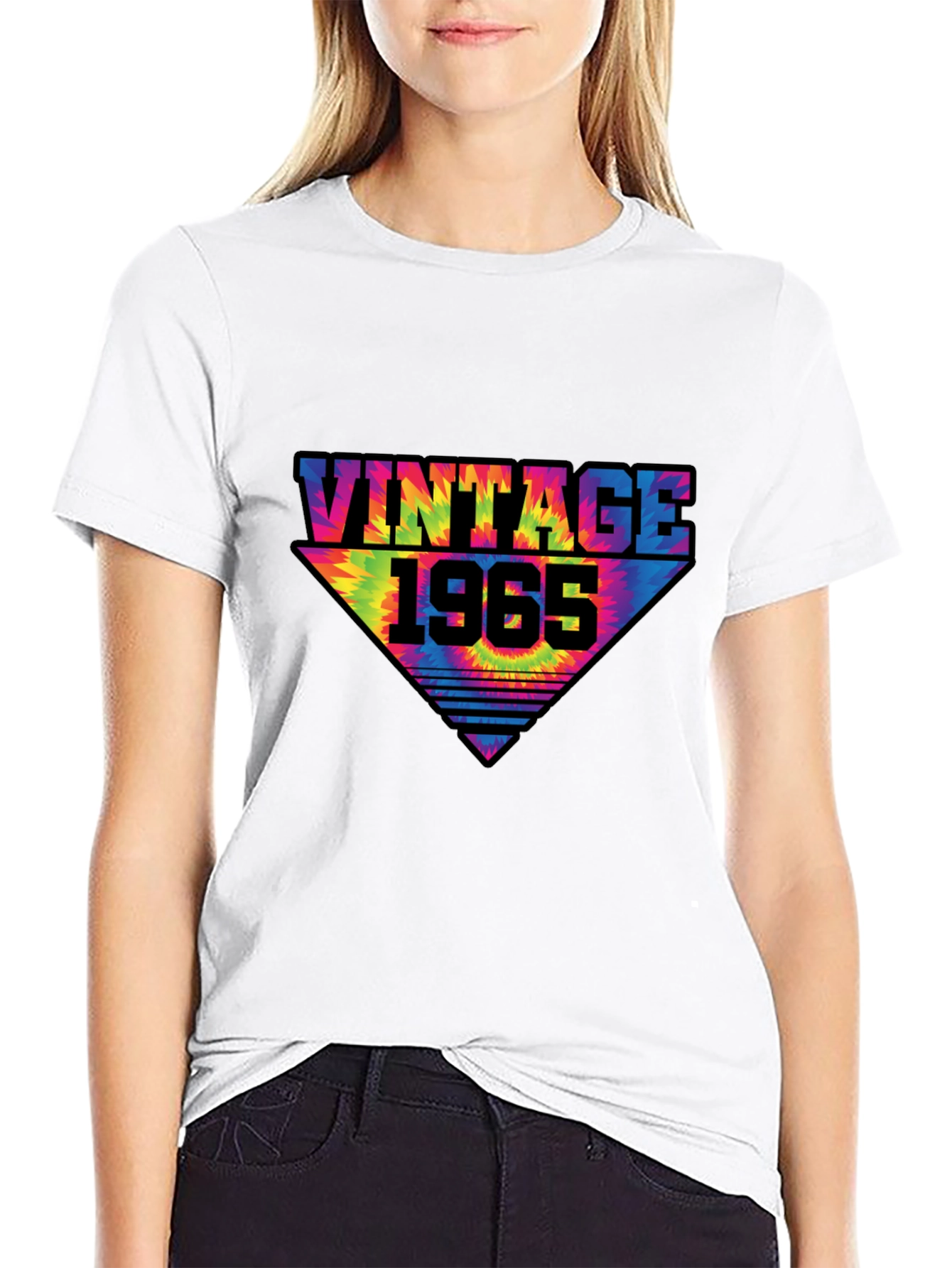 Black Vintage 1965 Tie Dye T-Shirt view 9