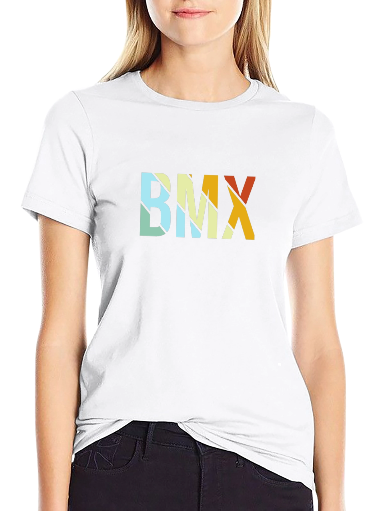 Black BMX Retro Style Graphic Tee - Classic Design view 9