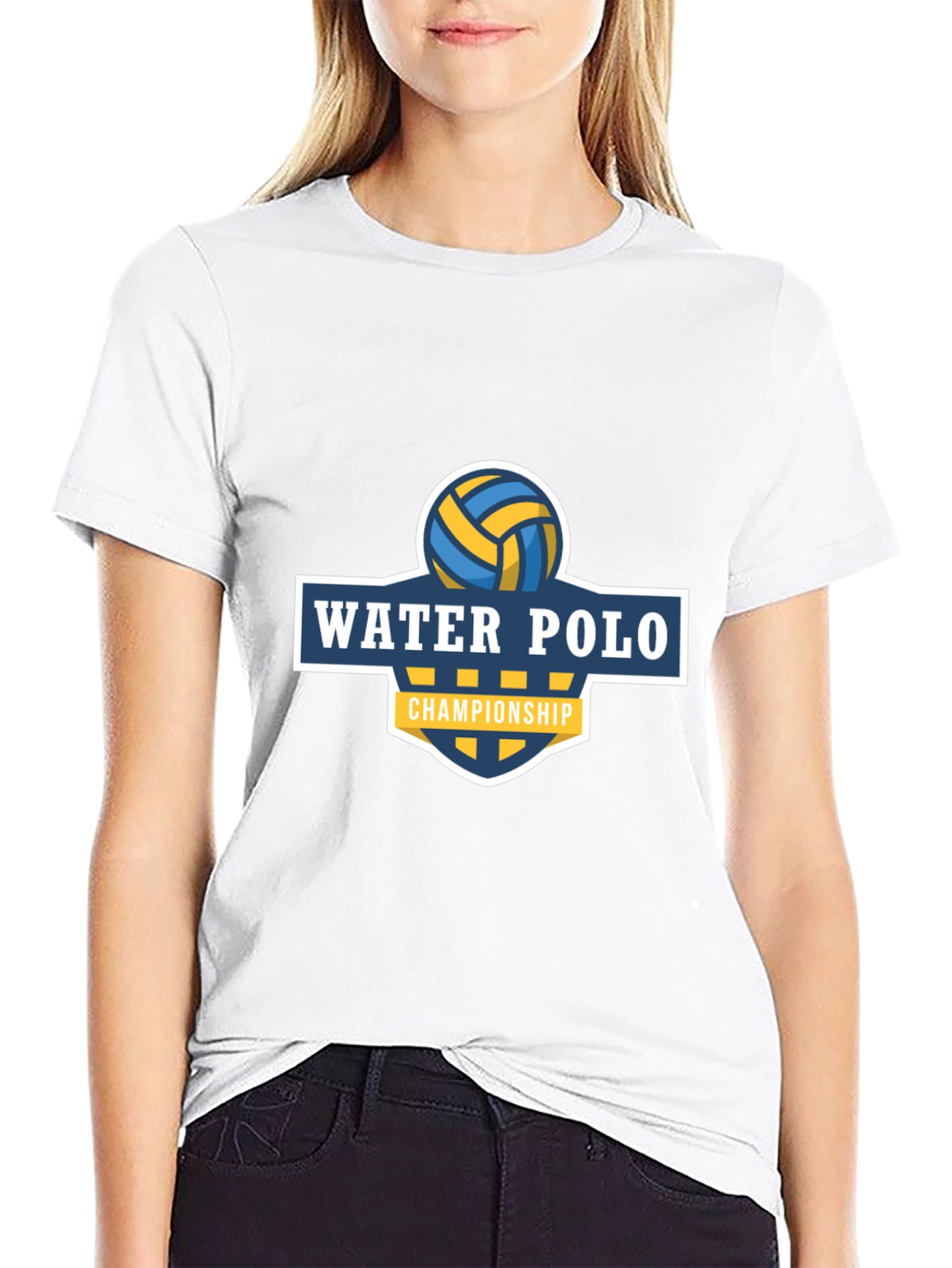 Black Water Polo Championship Graphic Tee view 9