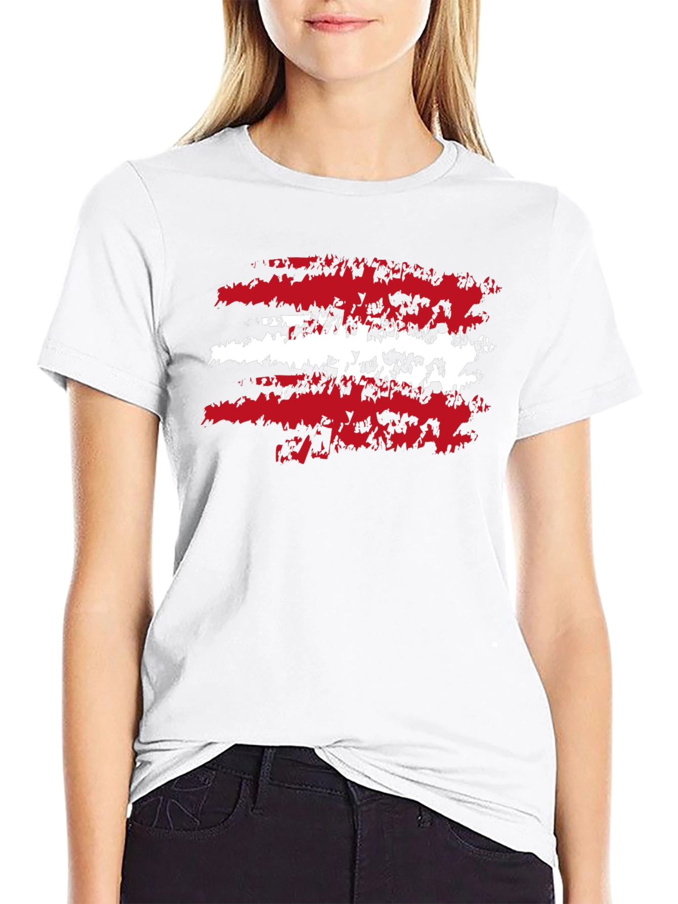 Distressed Austria Flag Graphic T-Shirt - 9