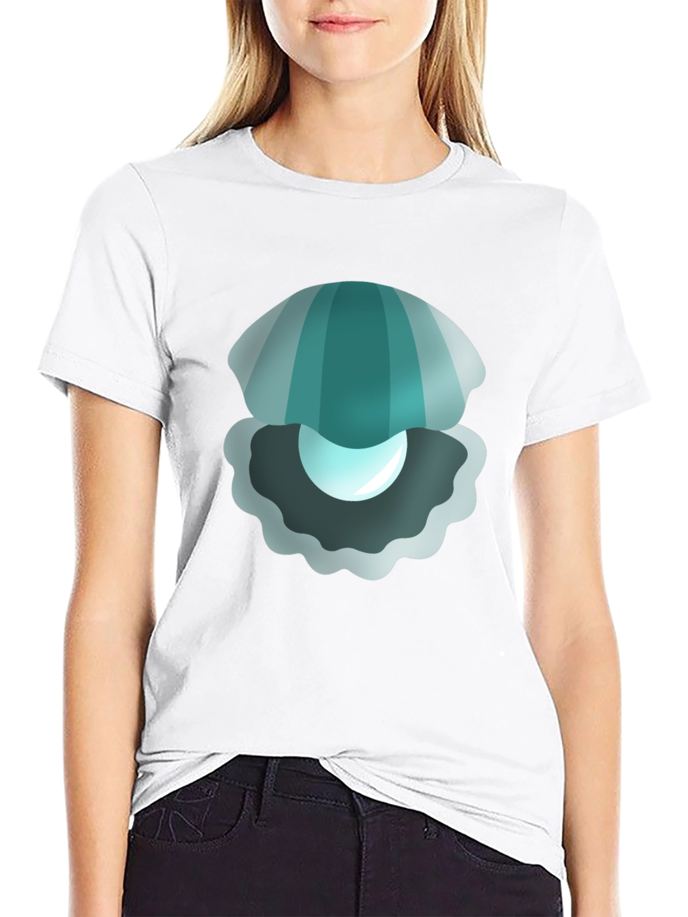 Black Pearl Clam Graphic T-Shirt - Soft & Stylish view 9