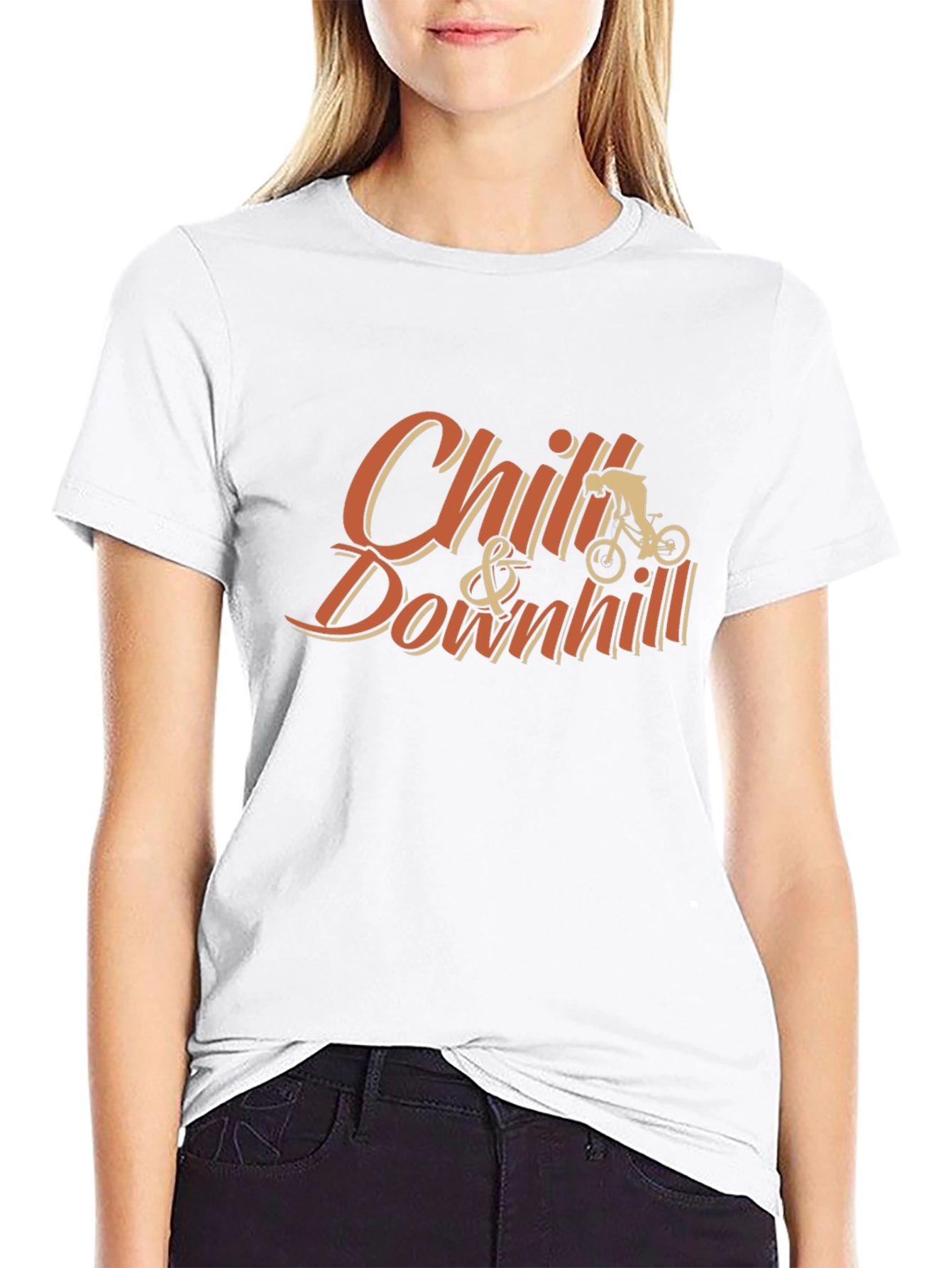 Black Chill & Downhill Black Graphic Tee view 9