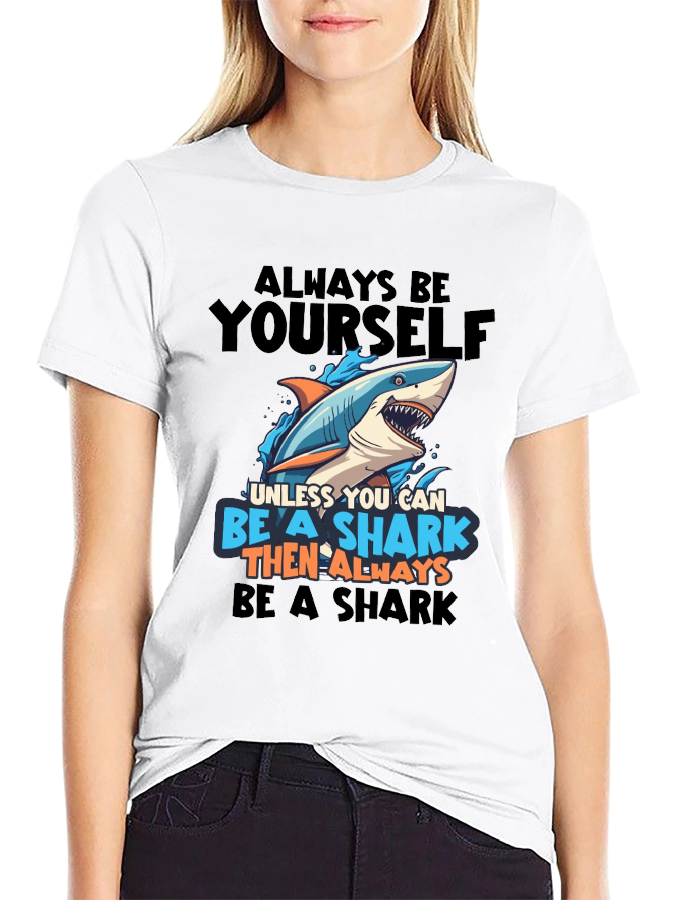 Black Shark T-Shirt - Always Be Yourself! view 9