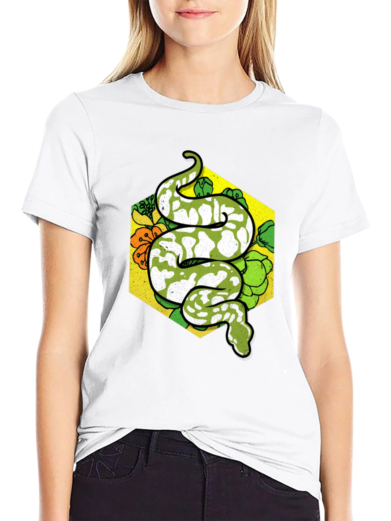 Black Snake Graphic T-Shirt - Reptile Lover Tee view 9