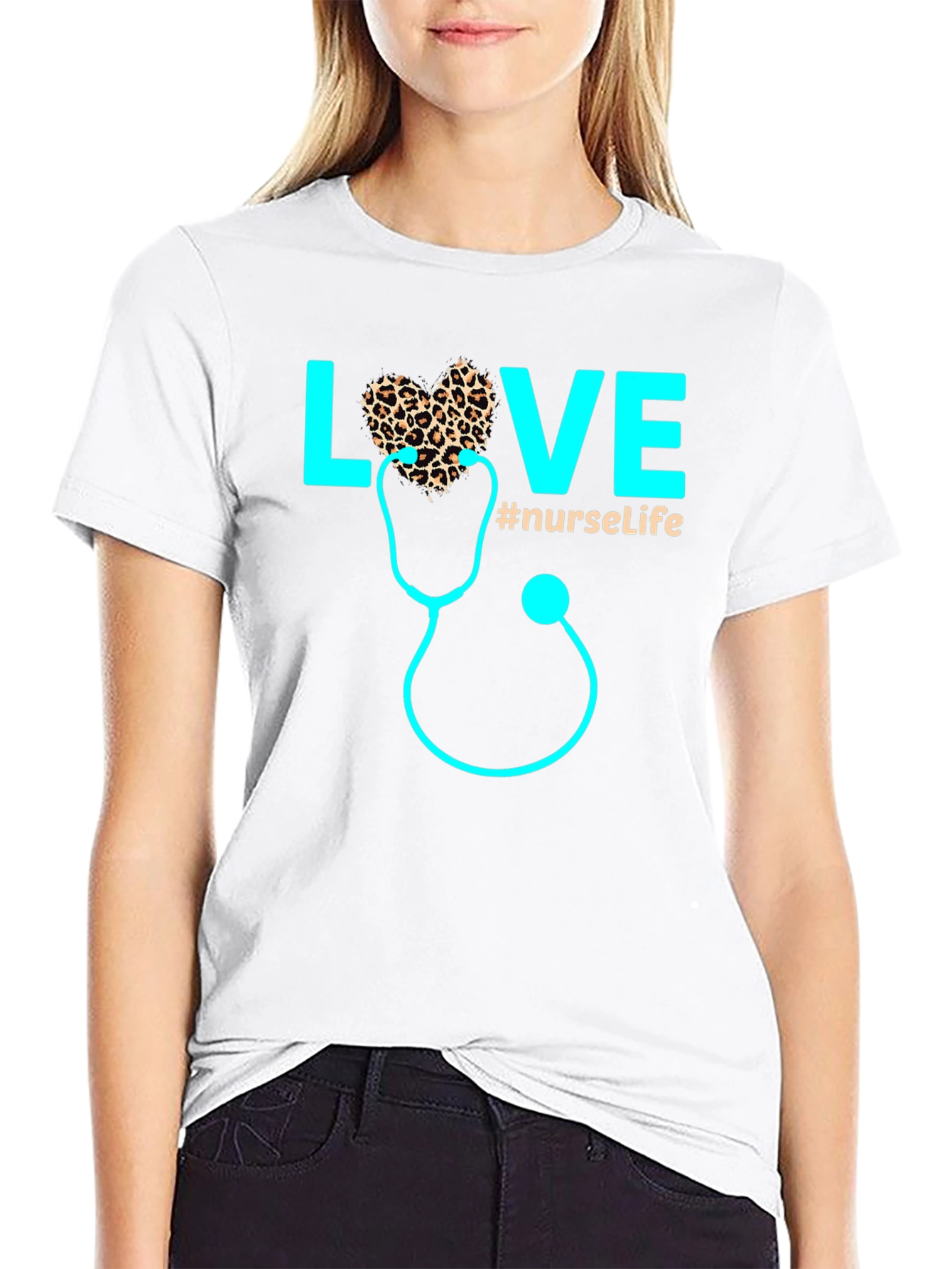 Love Nurse Life Graphic T-Shirt - 9