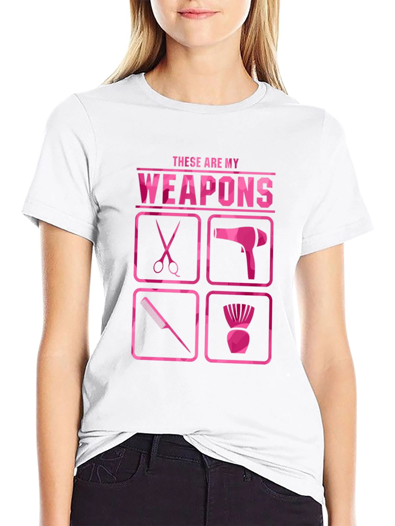 Black Hairstylist Weapons T-Shirt - Salon Life view 9