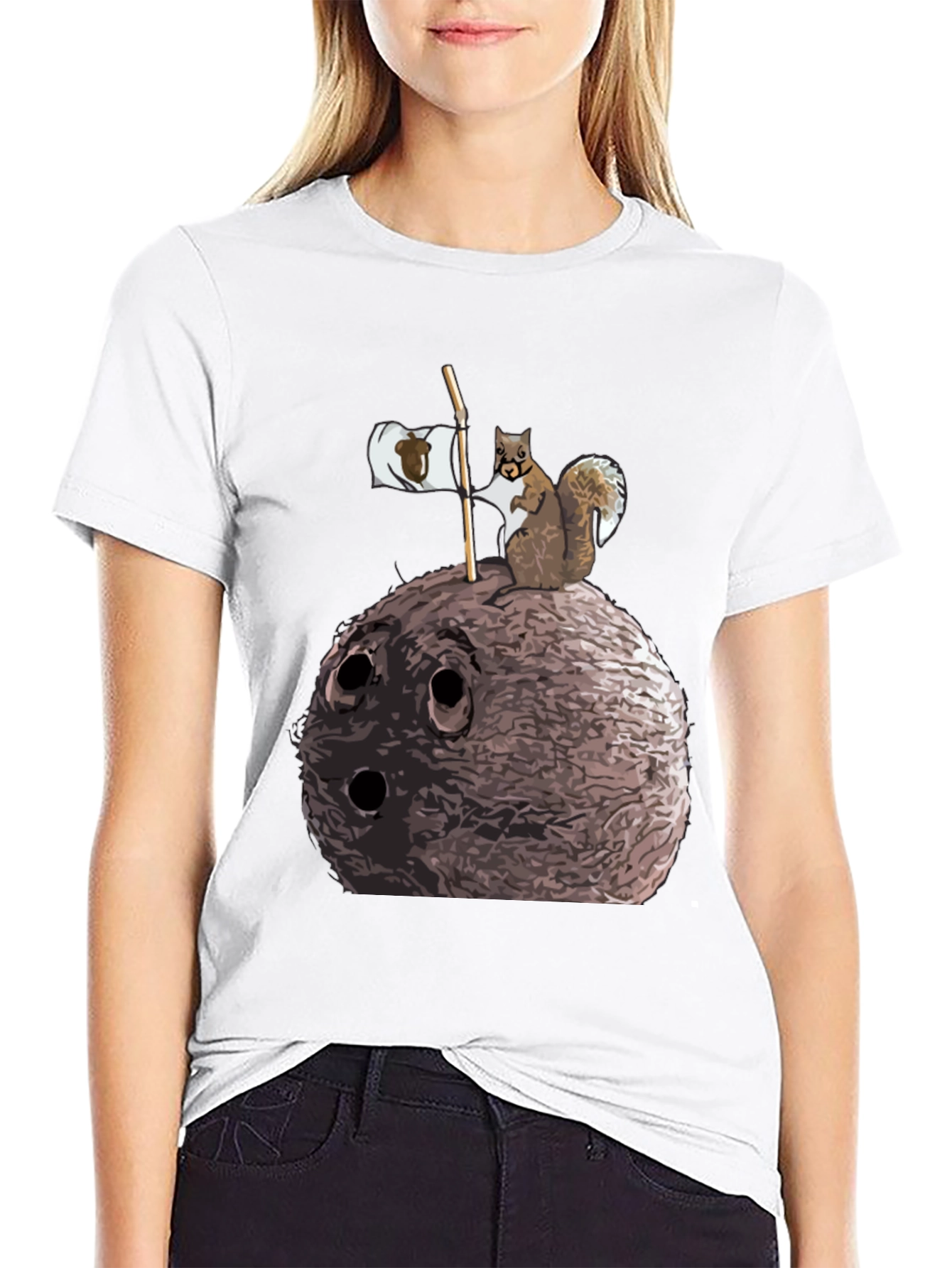 Black Nutty Squirrel Graphic Tee - Unique Humor view 9