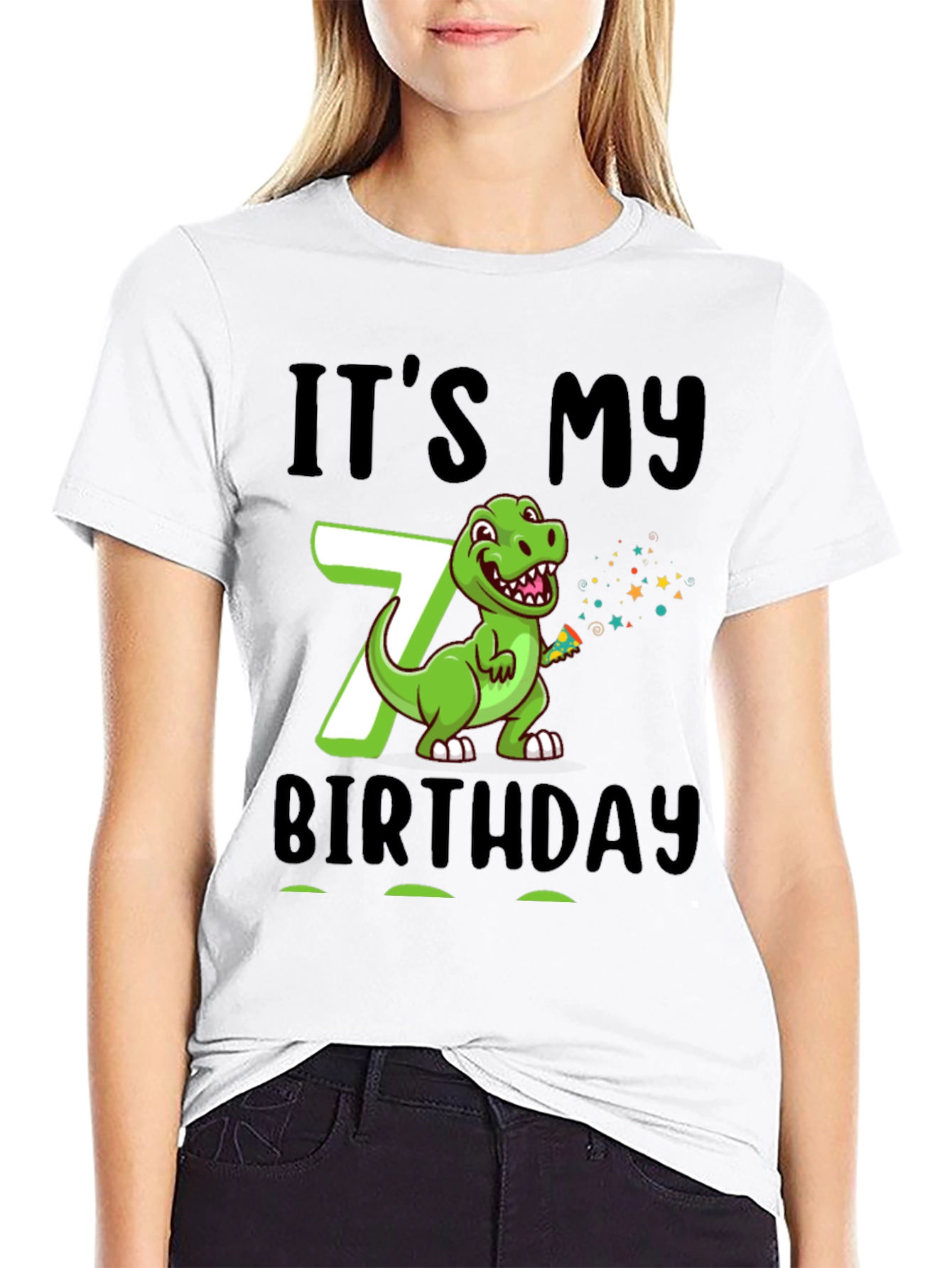 It's My 7th Birthday Dinosaur T-Shirt - 9