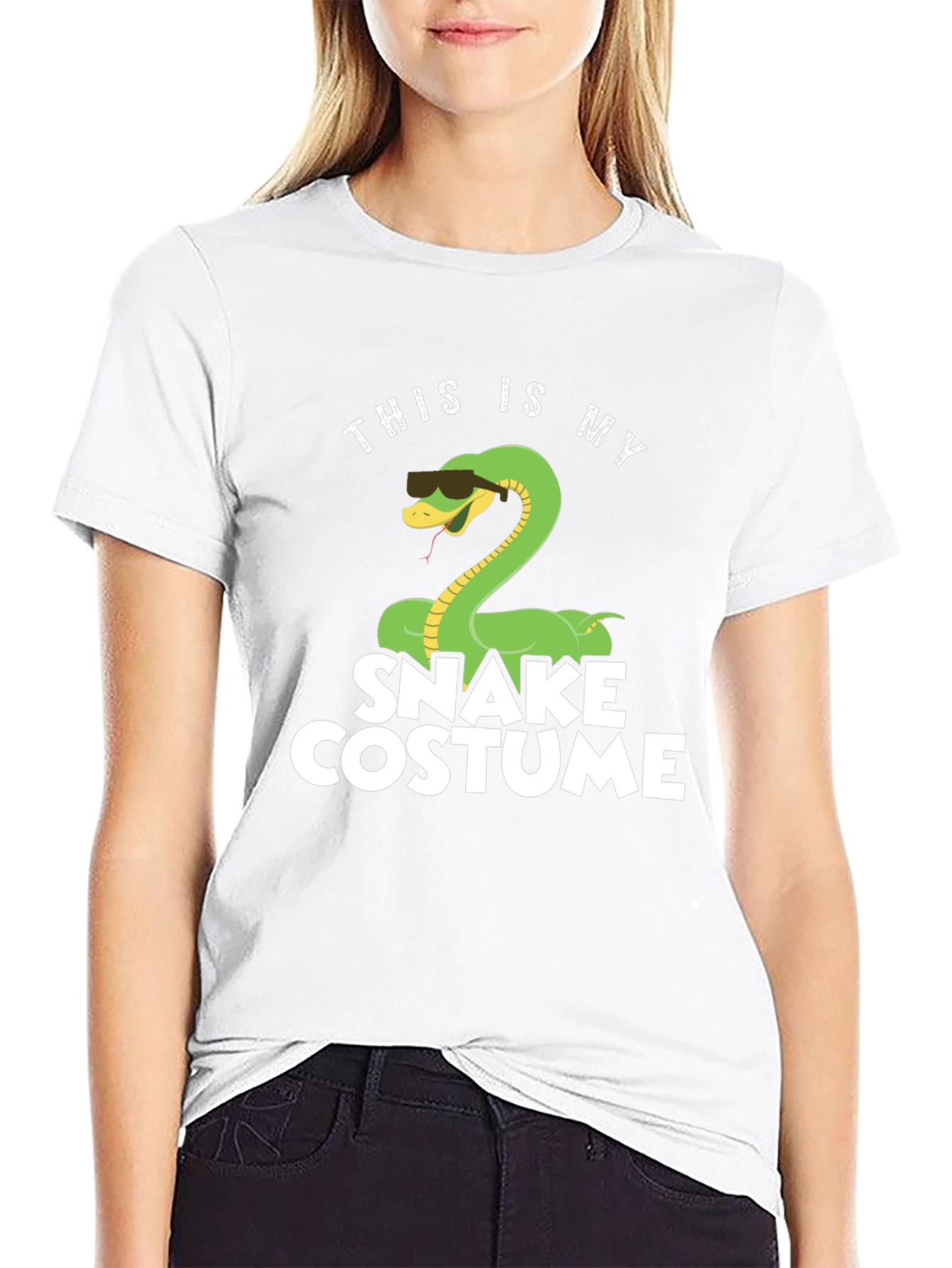 Funny Snake Costume T-Shirt - Halloween Party Apparel - 9