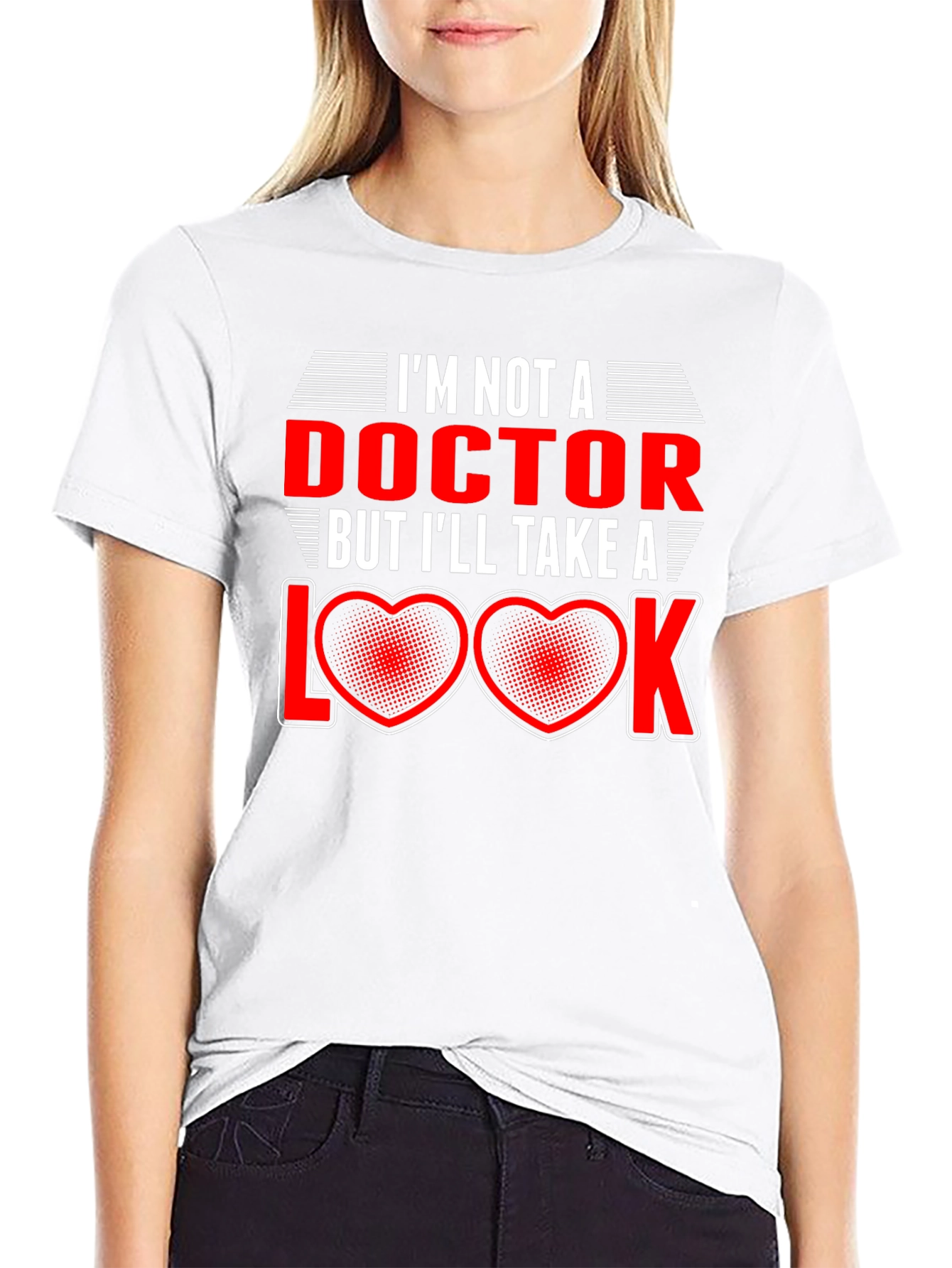 Black Funny Doctor Pun T-Shirt - I'll Take a Look! view 9
