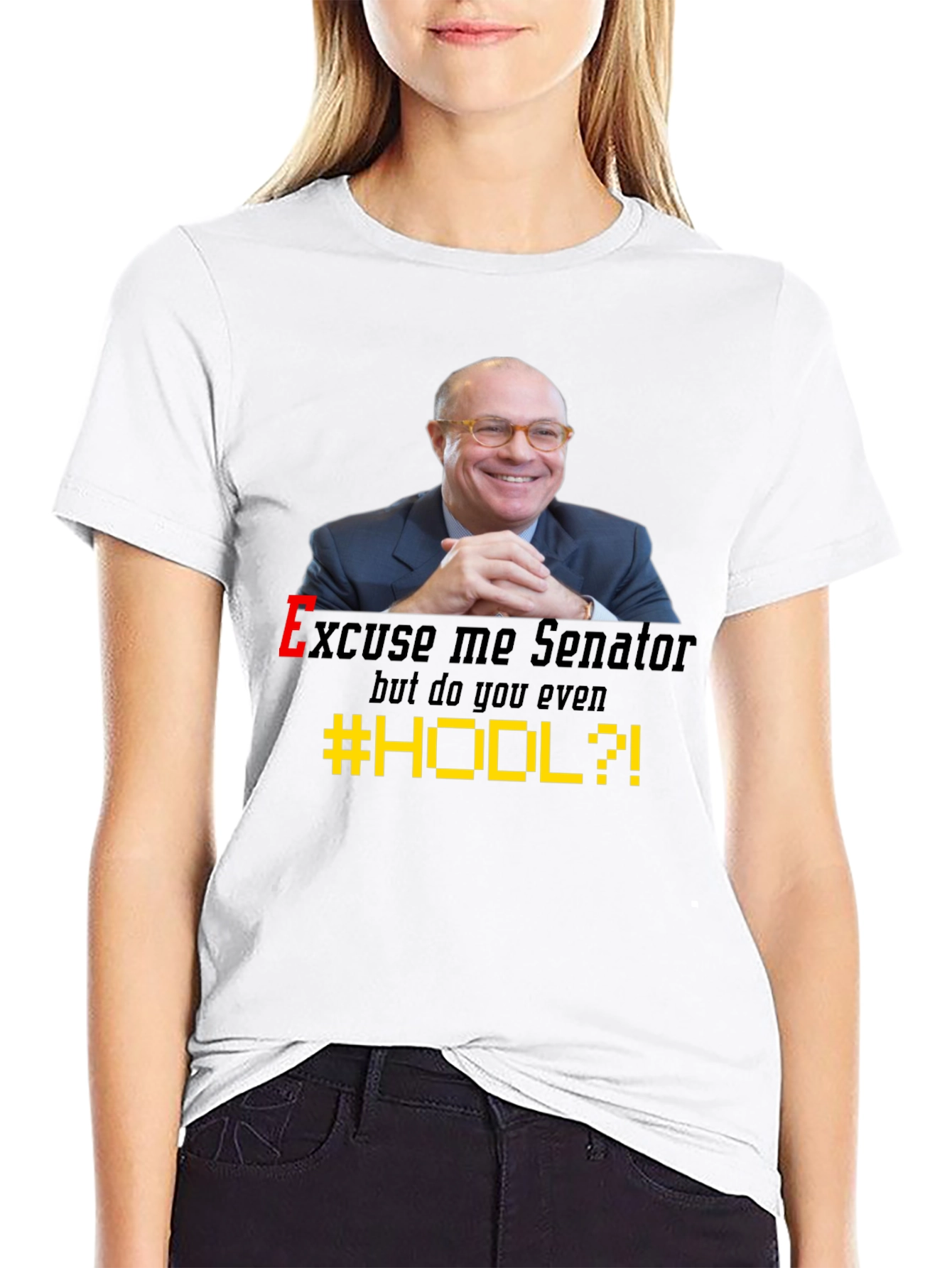 Black Excuse Me Senator T-Shirt view 9