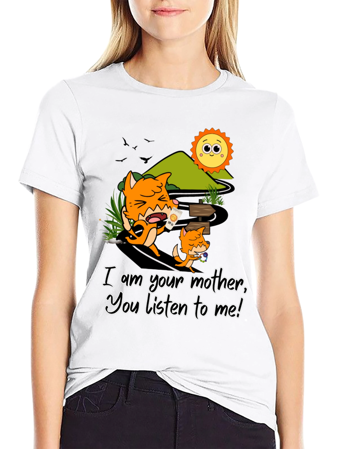Black Fox Mother T-Shirt - Listen To Me! view 9