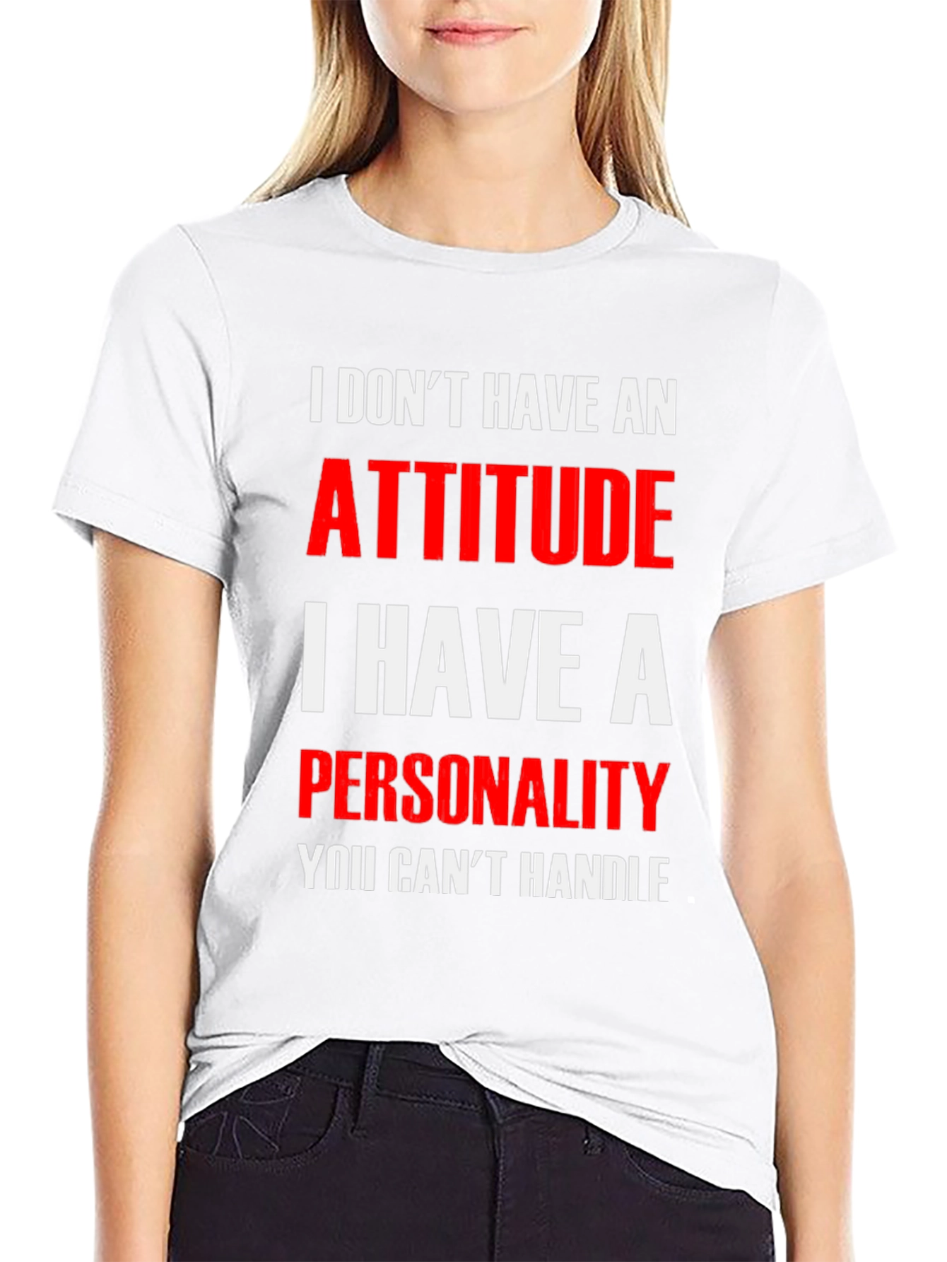Black Attitude? No, Personality T-Shirt view 9