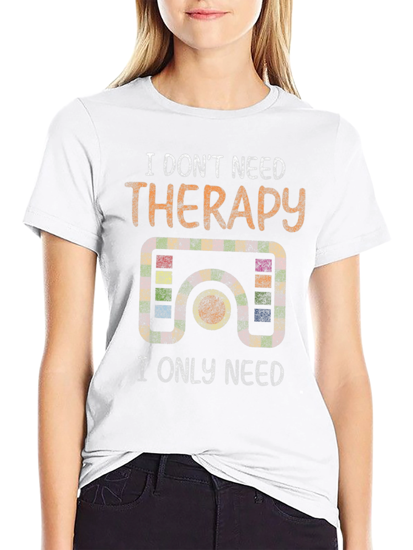 Black I Don't Need Therapy T-Shirt - Pool Lover Tee view 9