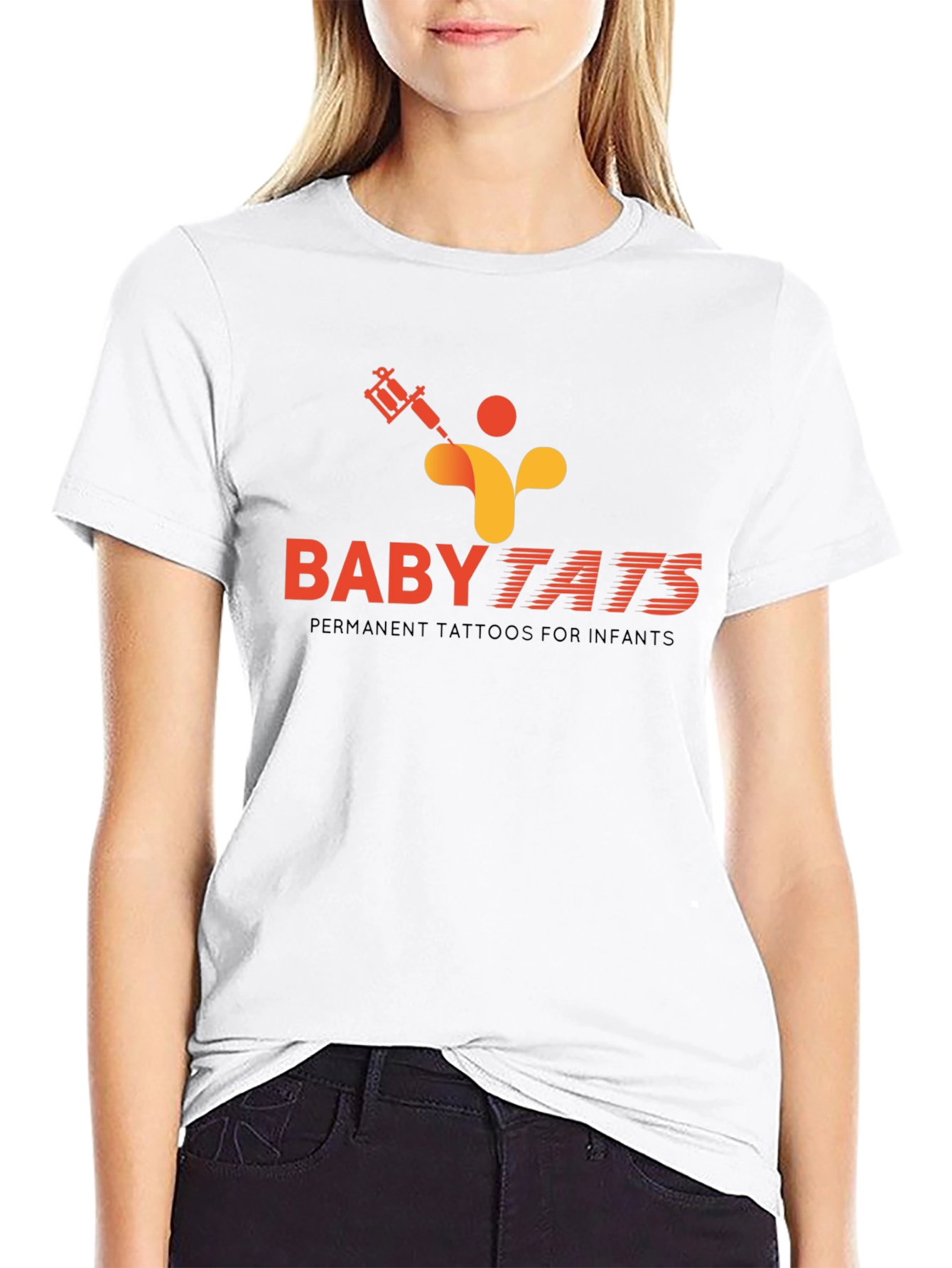 Black Baby Tats Graphic Tee - Permanent Tattoos for Infants view 9