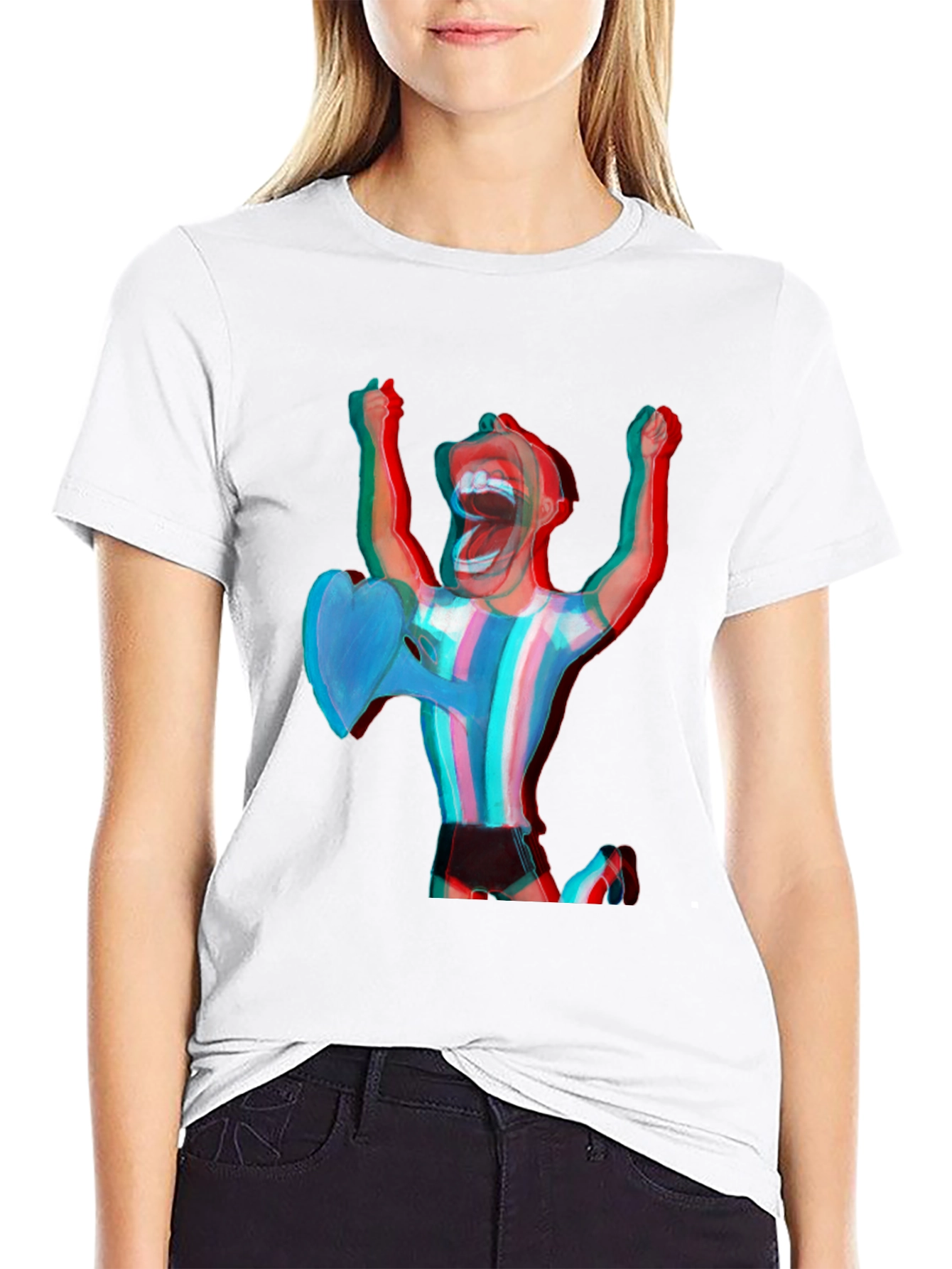 Black Stereoscopic Man T-Shirt view 9