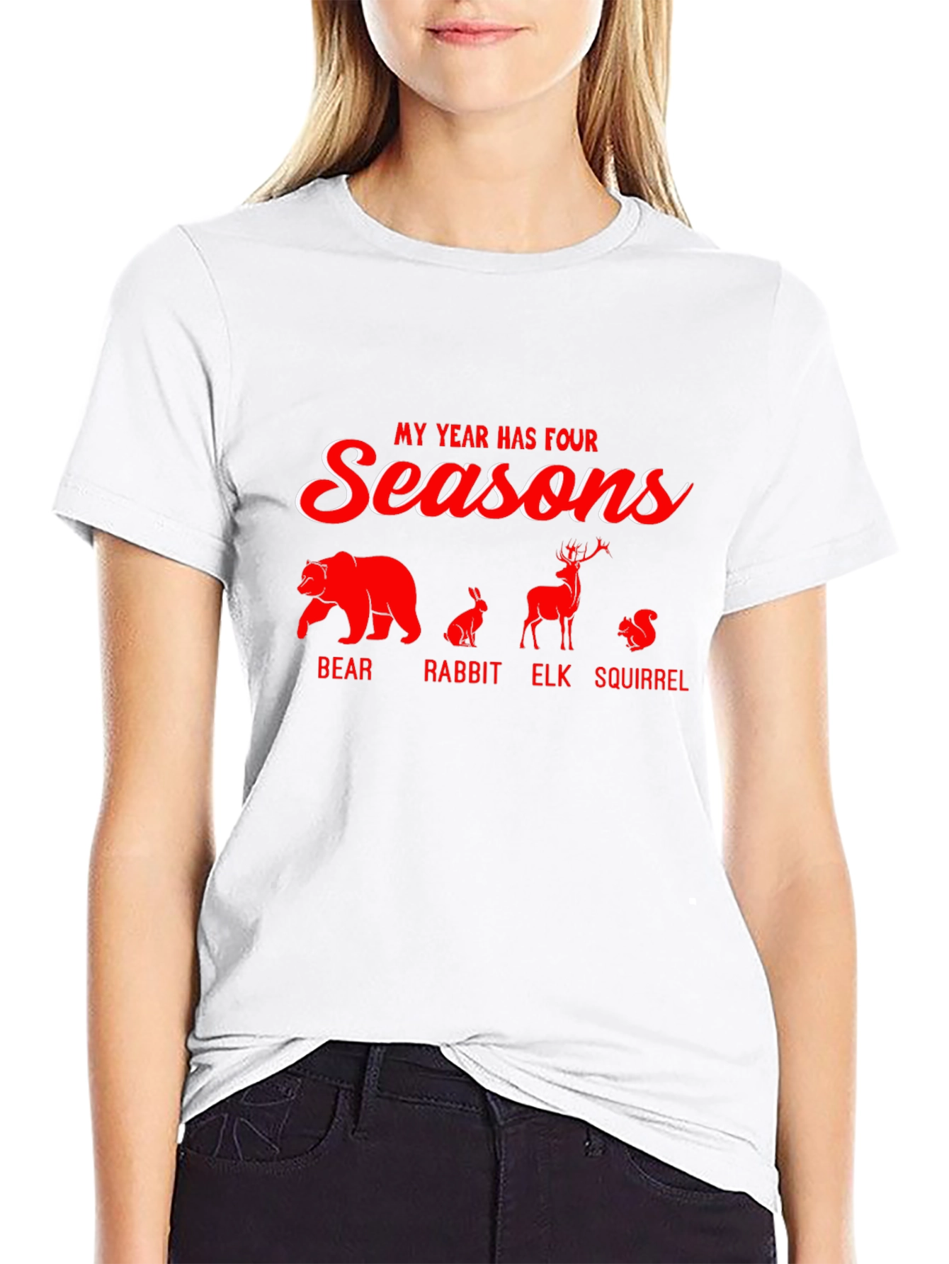 Black My Year Has Four Seasons Graphic T-Shirt view 9