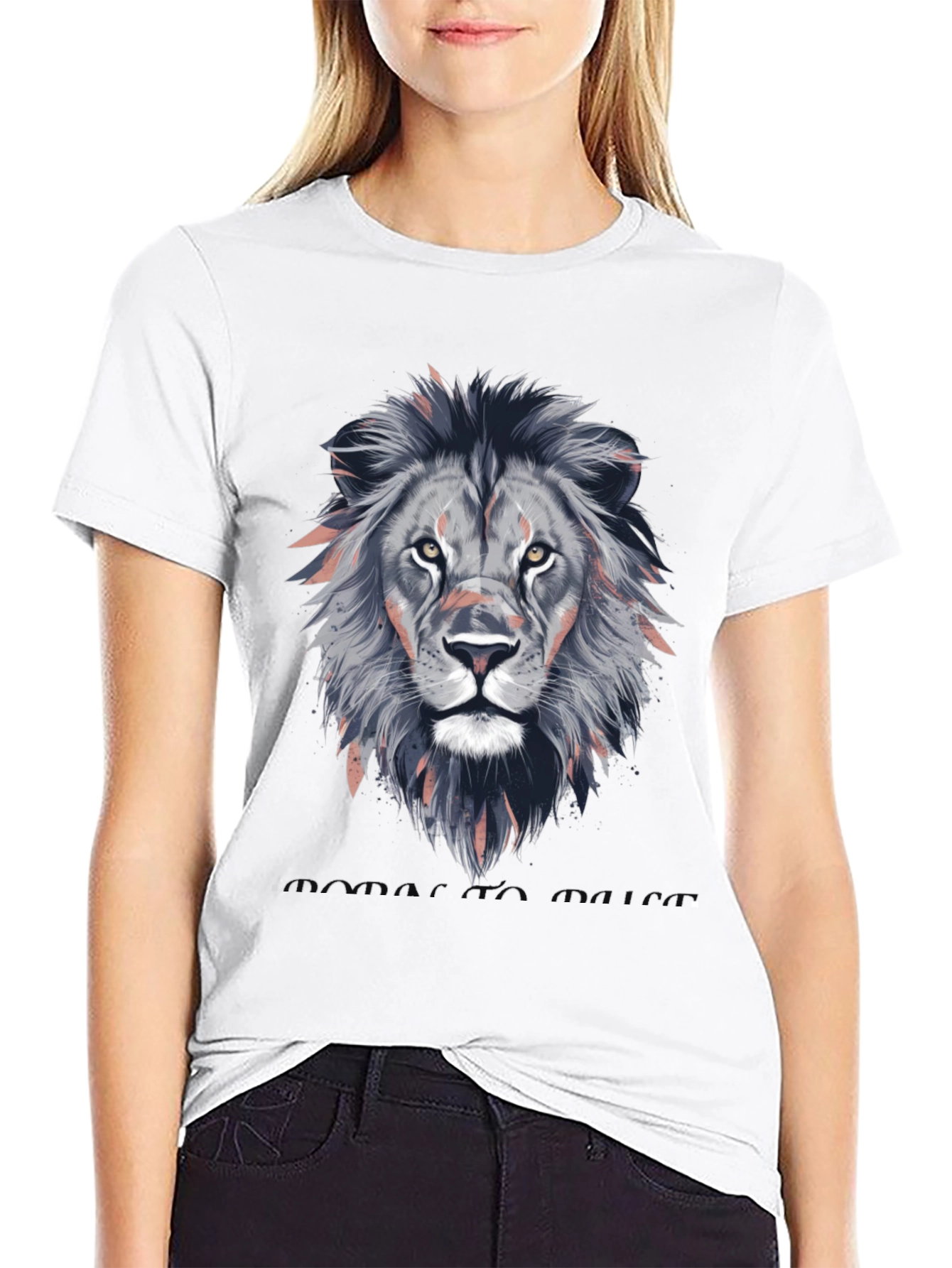 Black Lion Head Graphic T-Shirt - Stylish Animal Print Tee view 9