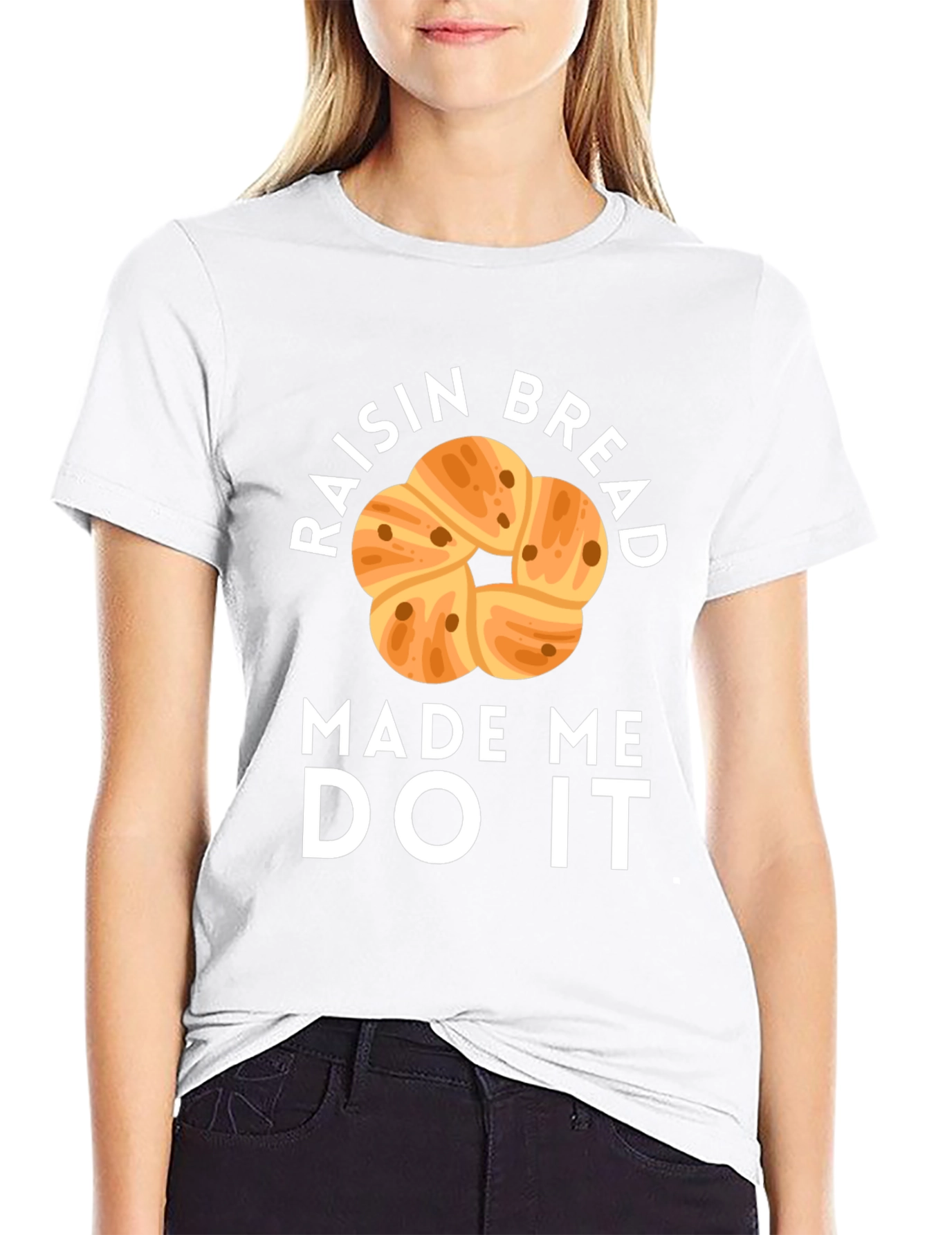 Black Raisin Bread Made Me Do It Graphic Tee view 9
