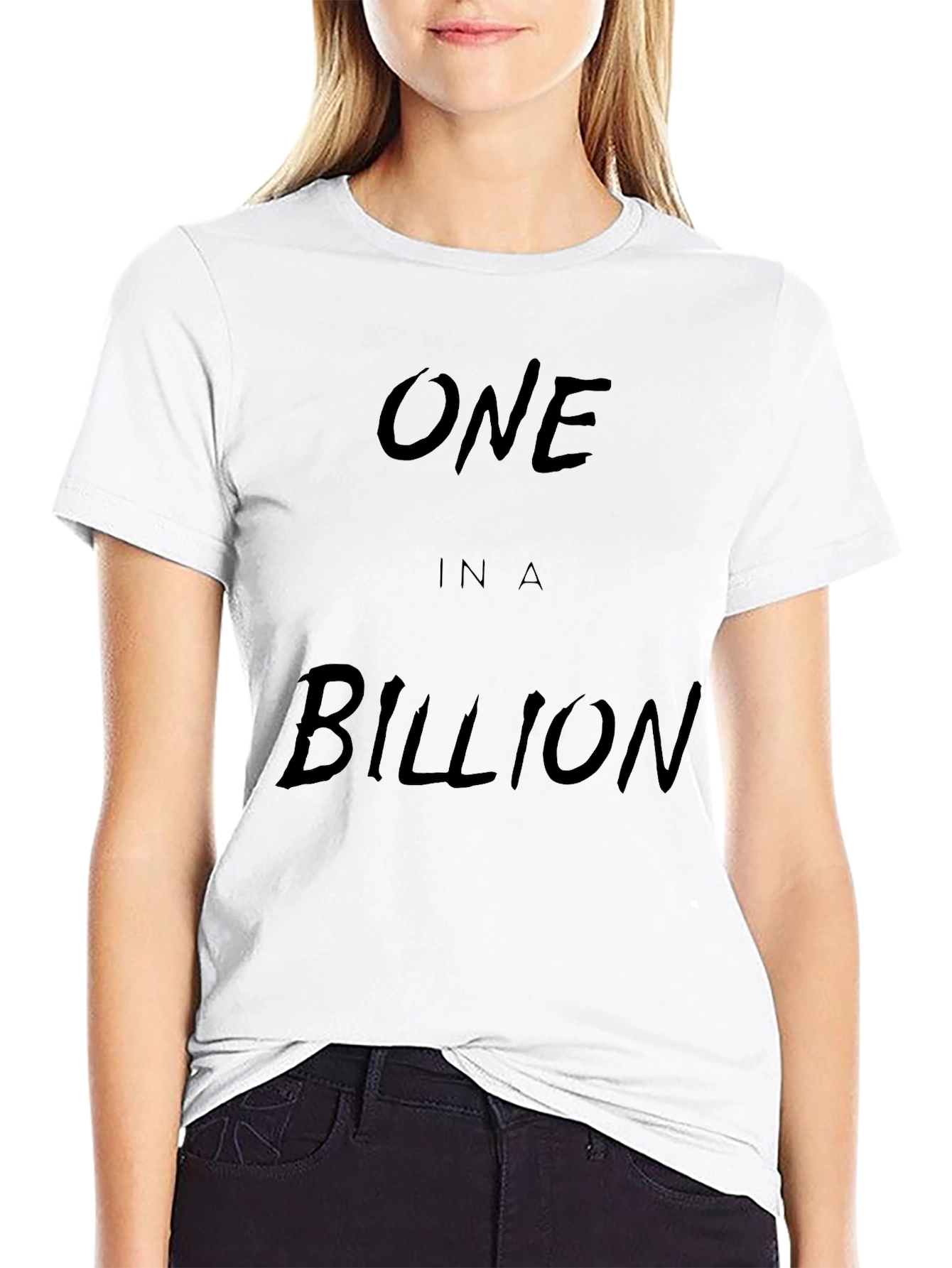 Black One in a Billion Black Graphic Tee view 9