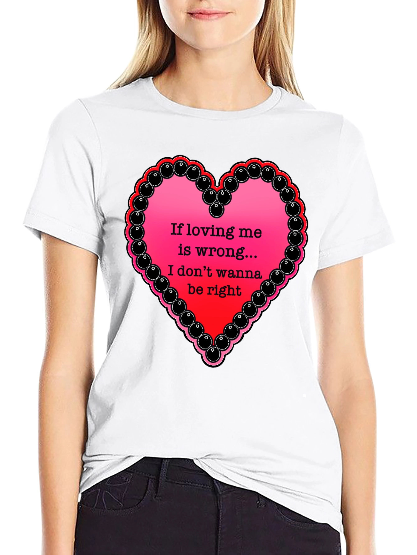 Black If Loving Me Is Wrong T-Shirt view 9