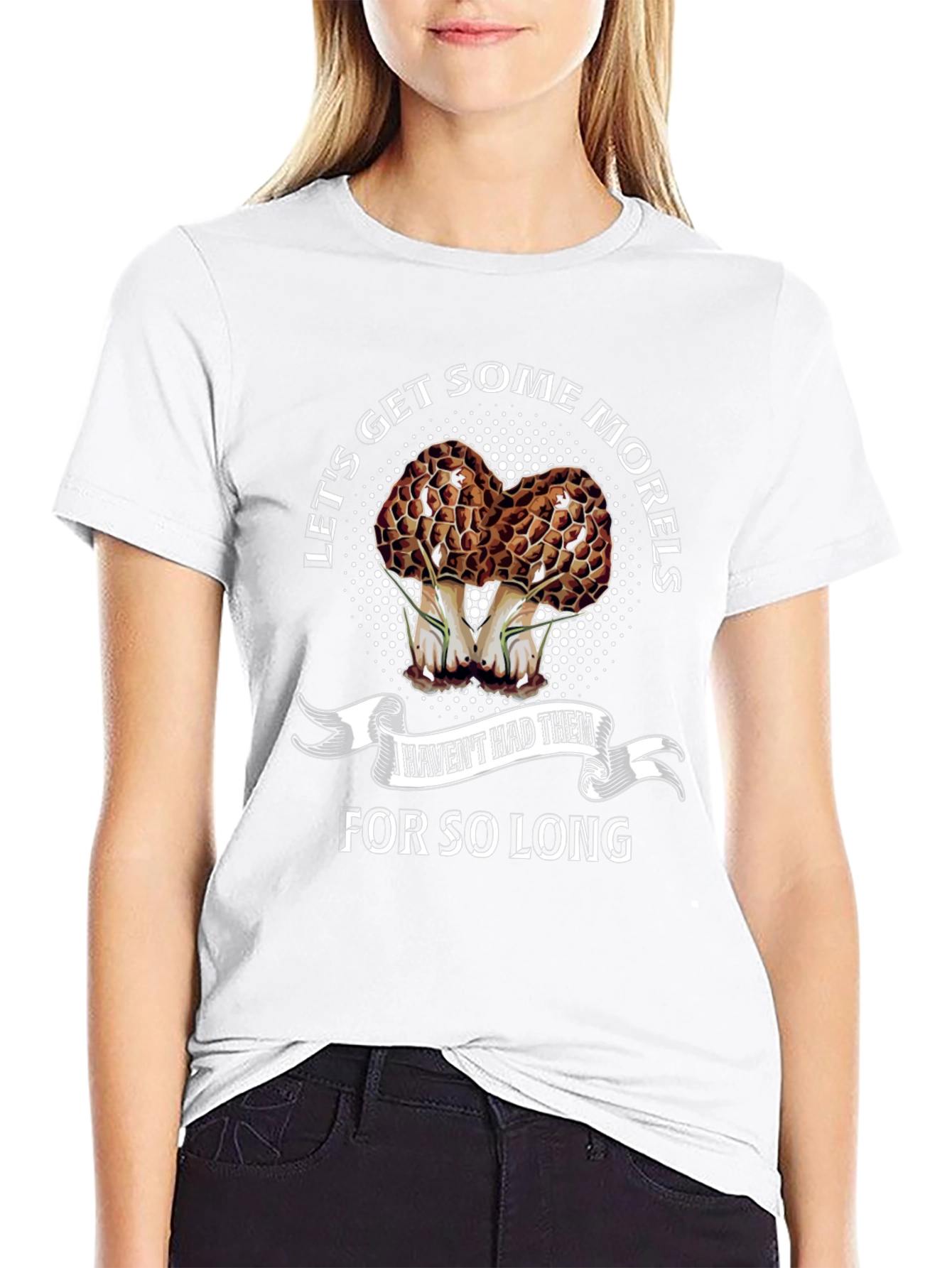Black Morel Mushroom T-Shirt - Let's Get Some Morels view 9