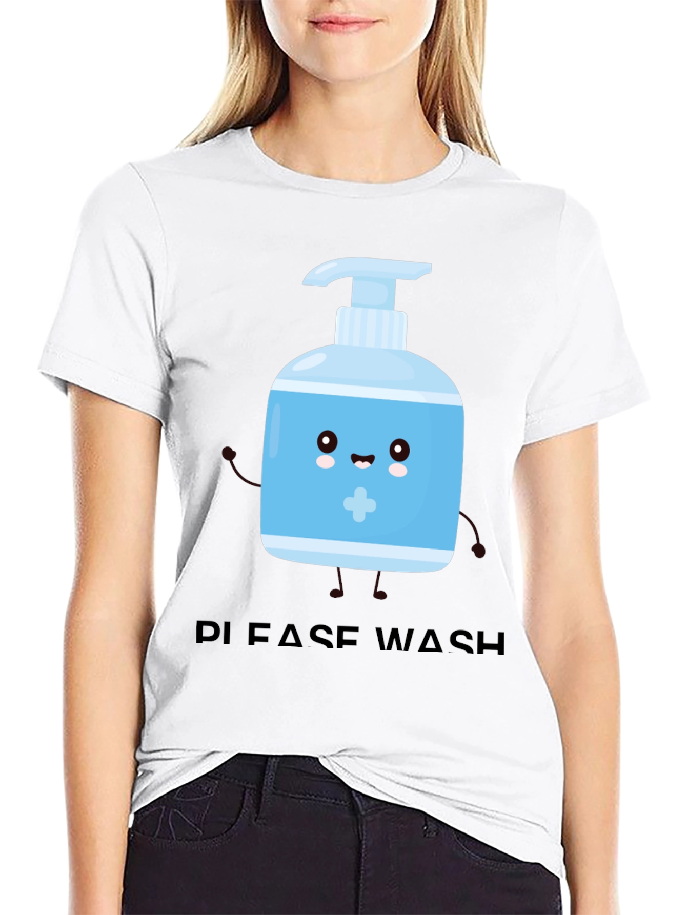 Black Wash Your Hands T-Shirt view 9