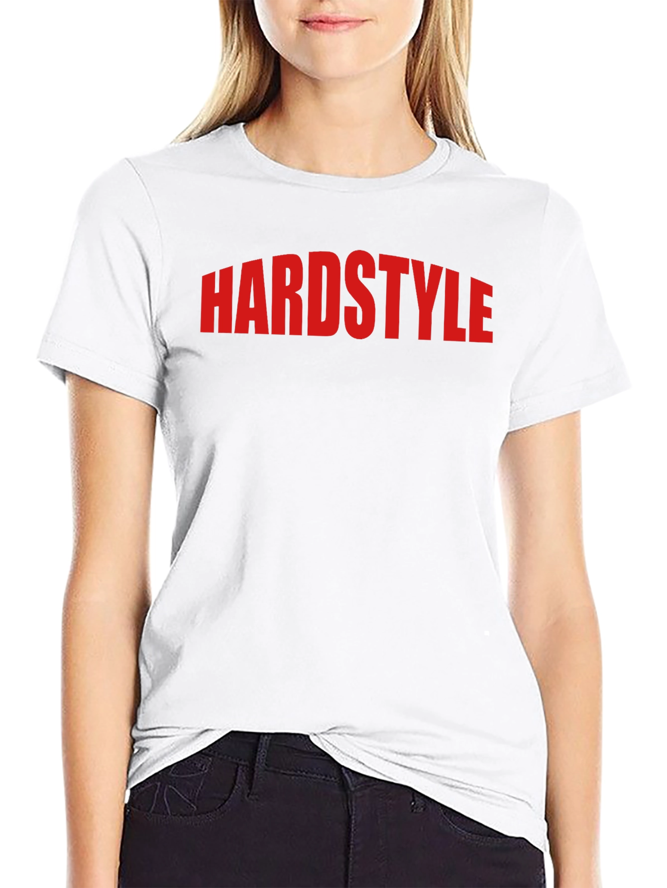 Black Hardstyle Graphic Tee - Black Cotton Blend view 9