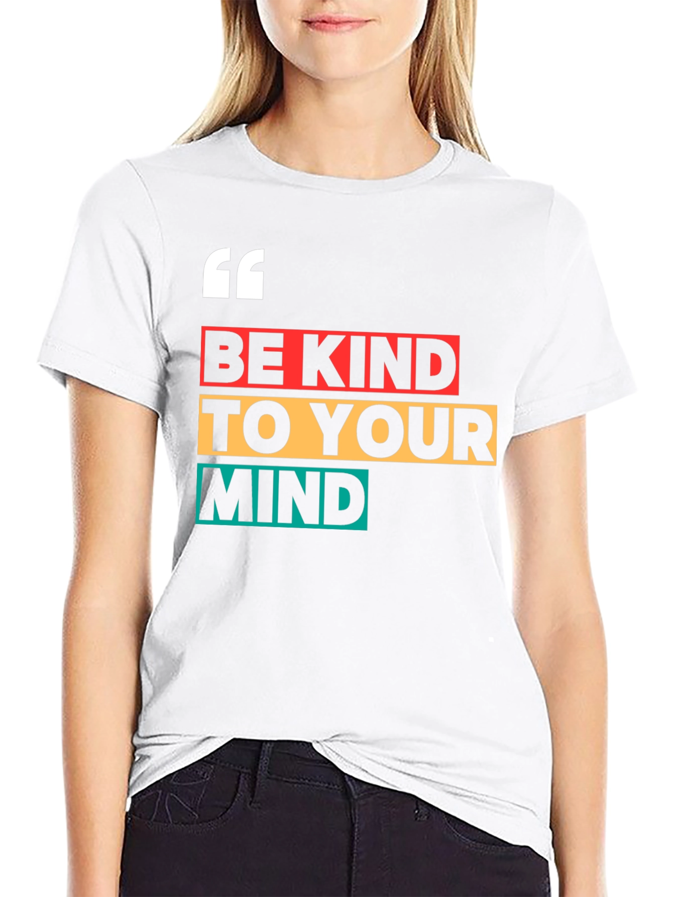 Black Be Kind to Your Mind T-Shirt - Positive Vibes Apparel view 9