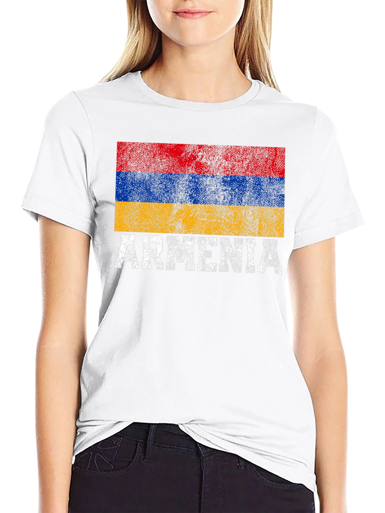 Armenia Flag T-Shirt - Distressed Pride - 9