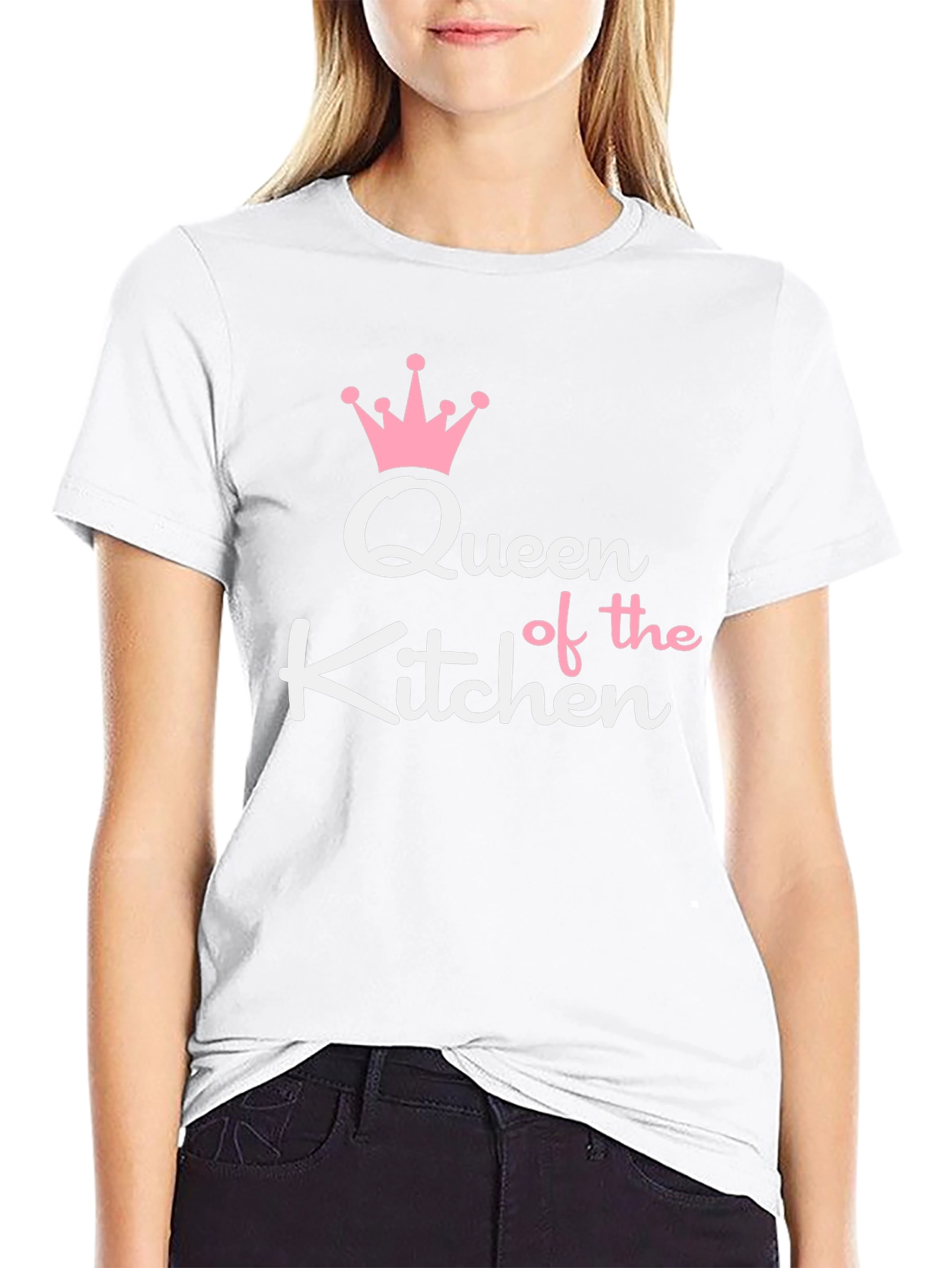 Black Queen of the Kitchen Graphic Tee - Black view 9