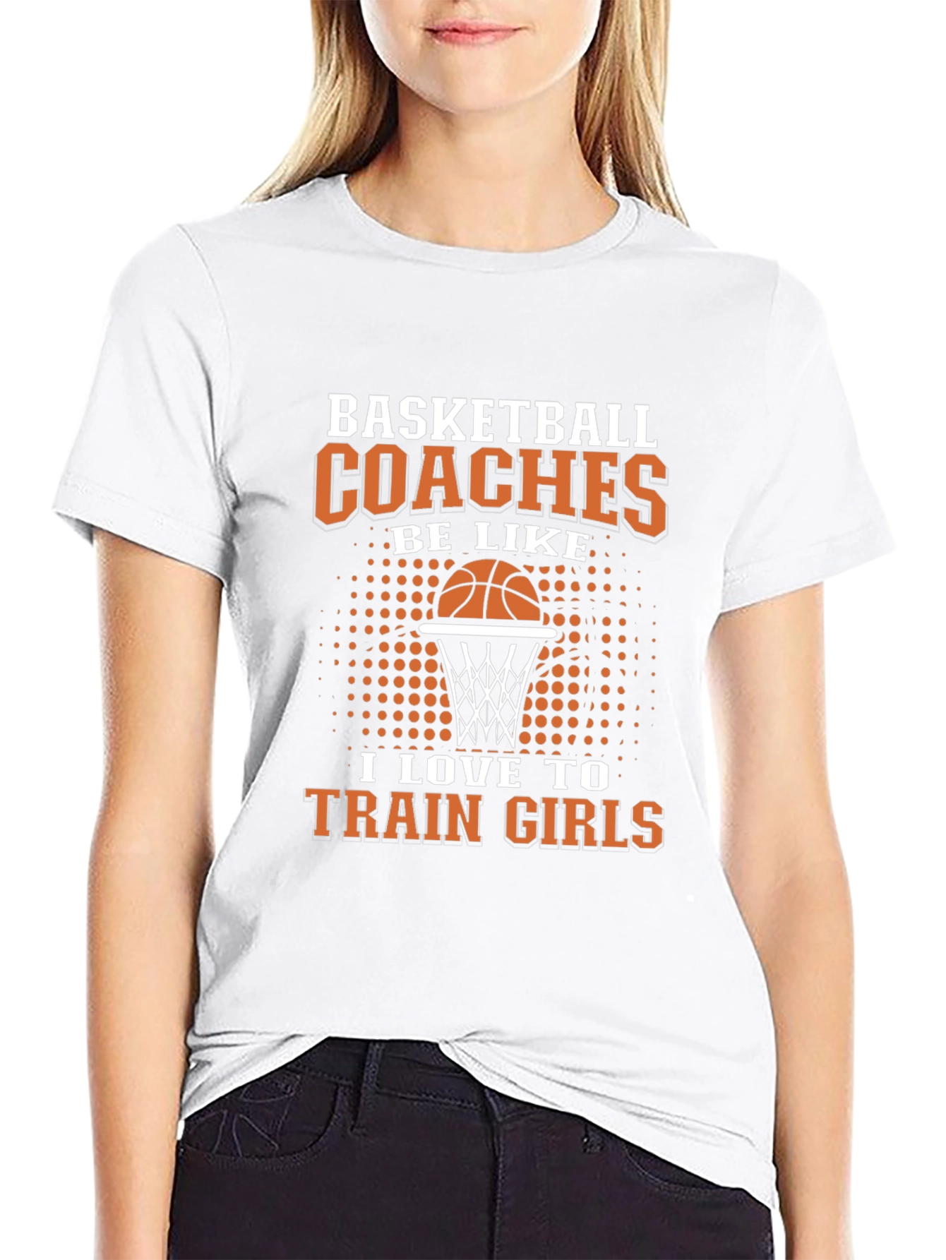 Black Basketball Coaches T-Shirt view 9