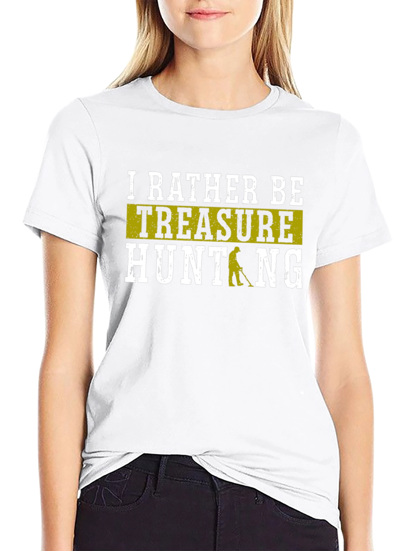 Black Treasure Hunting T-Shirt - Hobby Tee view 9