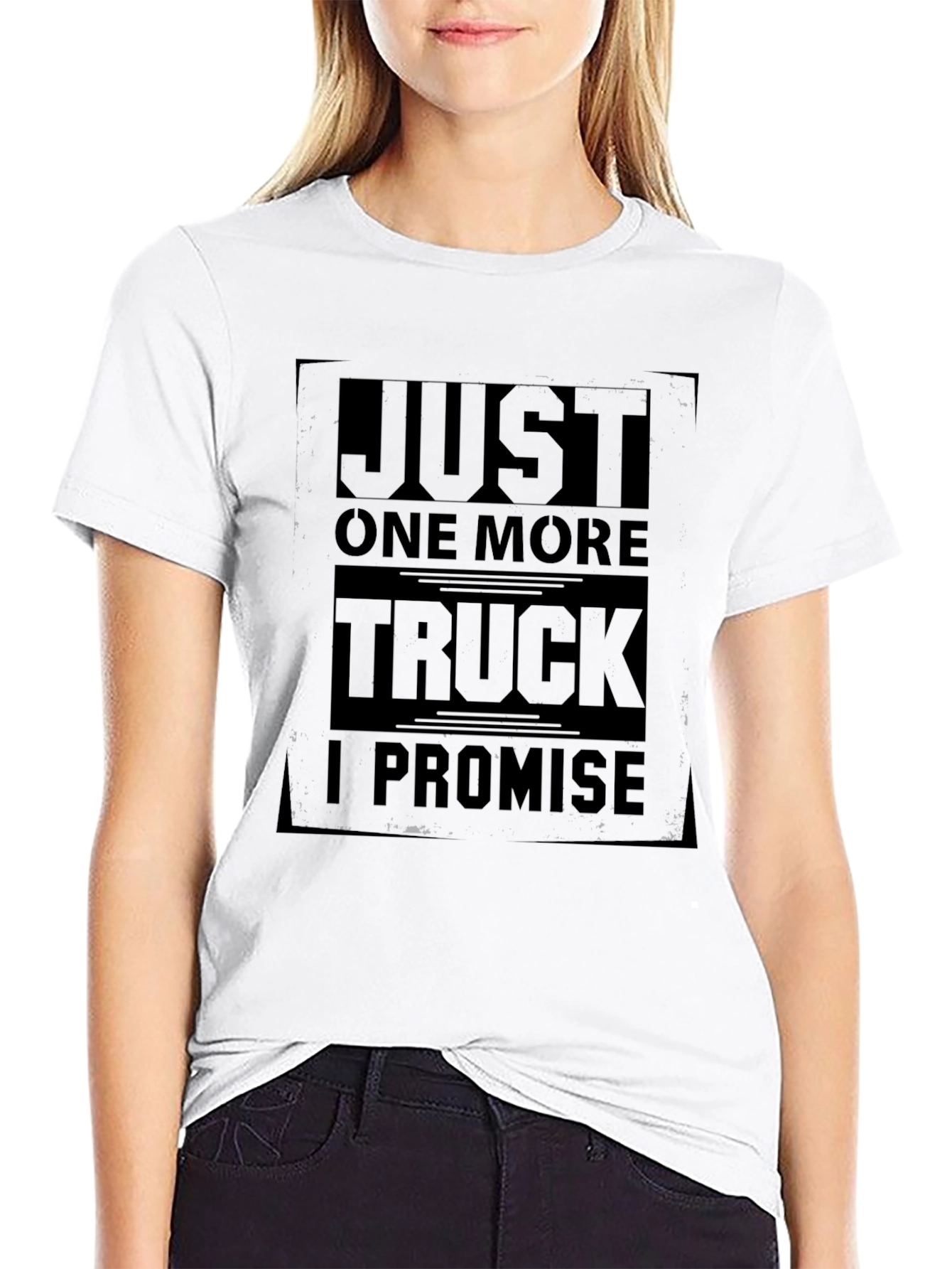 Black Just One More Truck T-Shirt view 9