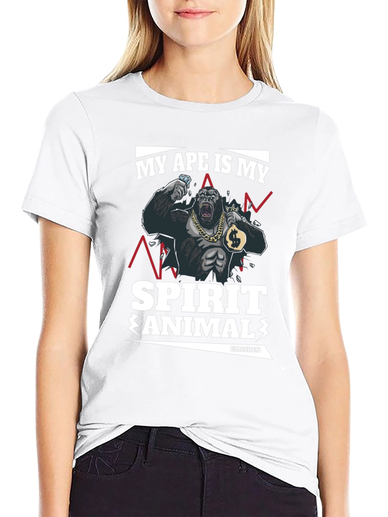 Black Ape Spirit Animal Graphic T-Shirt view 9