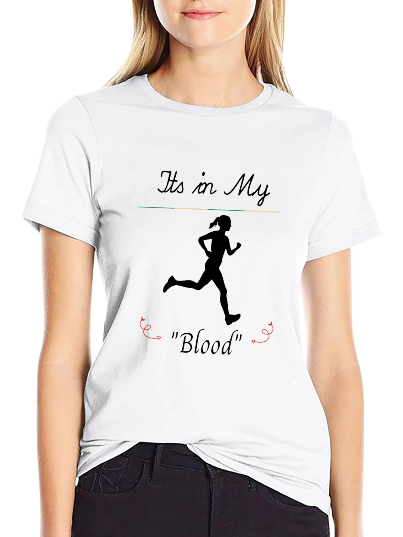 Black Running Is In My Blood T-Shirt view 9