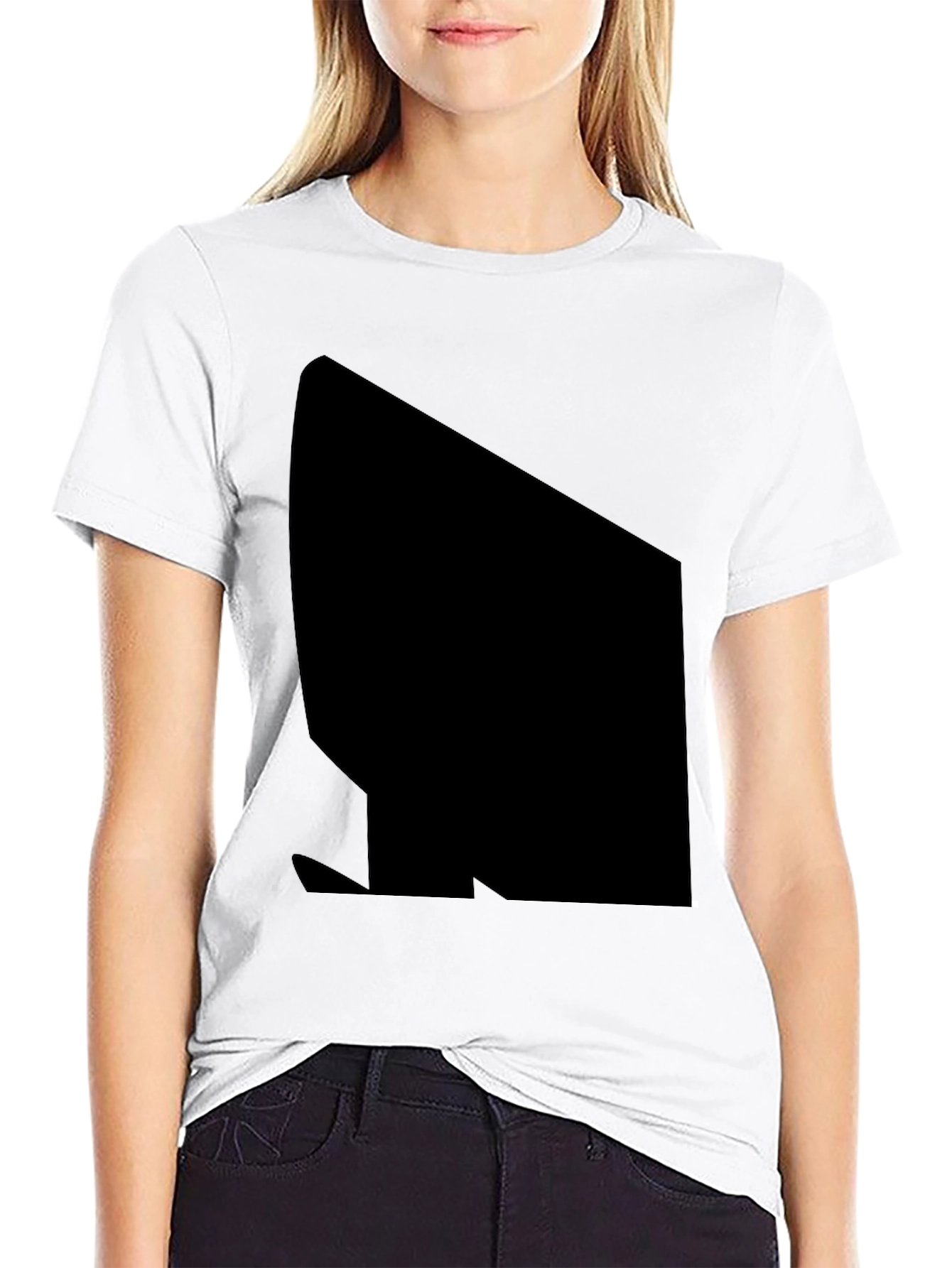 Black Black Casual T-Shirt view 9