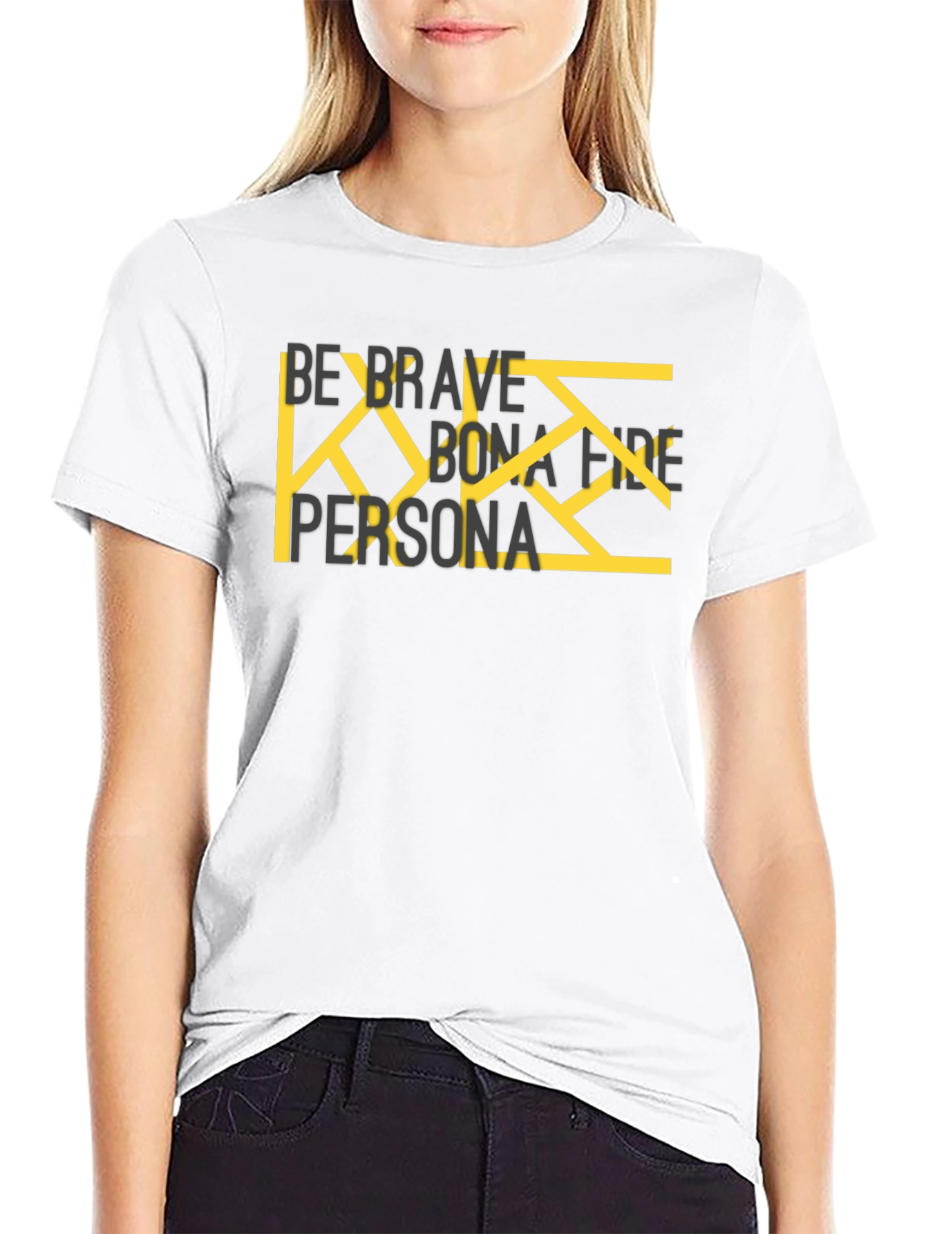 Black Be Brave Graphic T-Shirt view 9