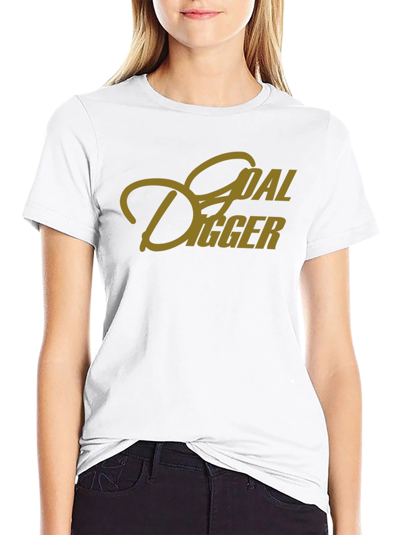 Black Goal Digger Graphic Tee - Black T-Shirt view 9