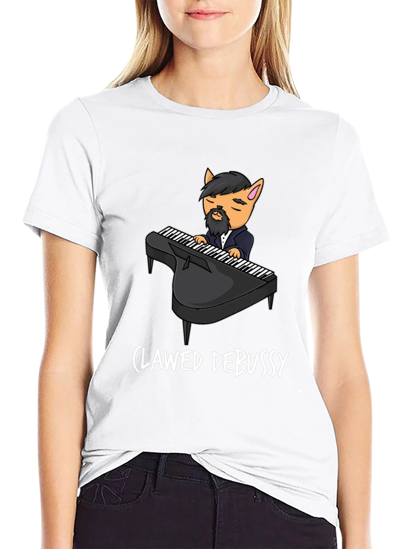 Black Clawed Debussy Graphic Tee view 9
