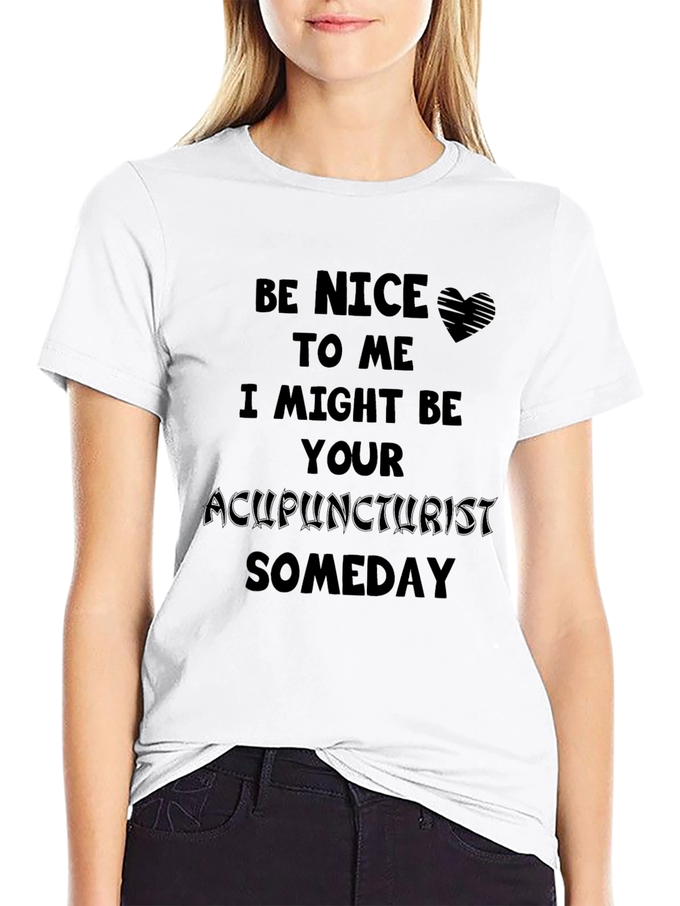 Black Acupuncturist Someday T-Shirt - Black view 9
