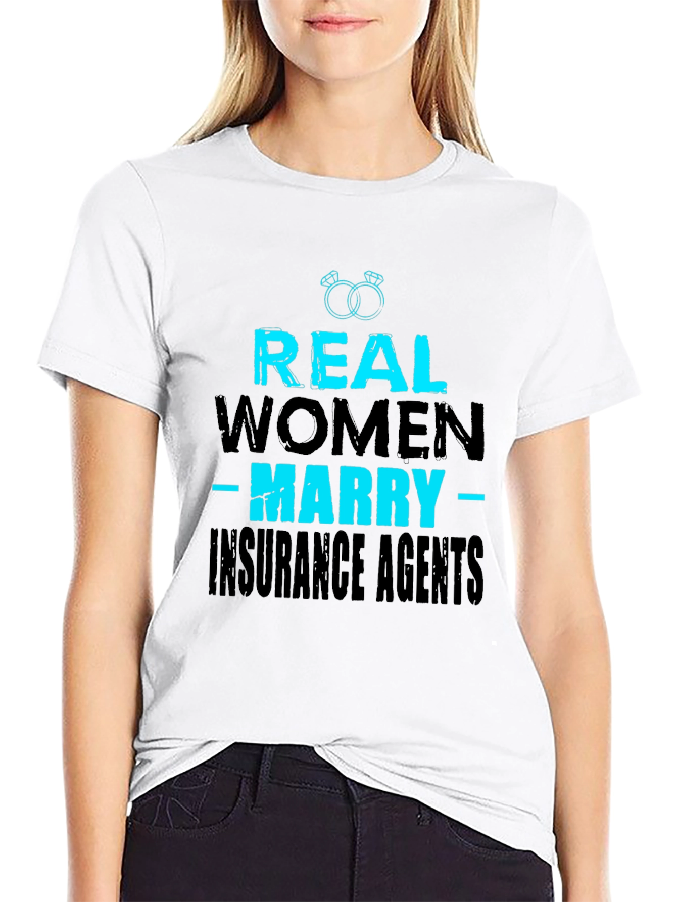 Black Real Women Marry Insurance Agents T-Shirt view 9