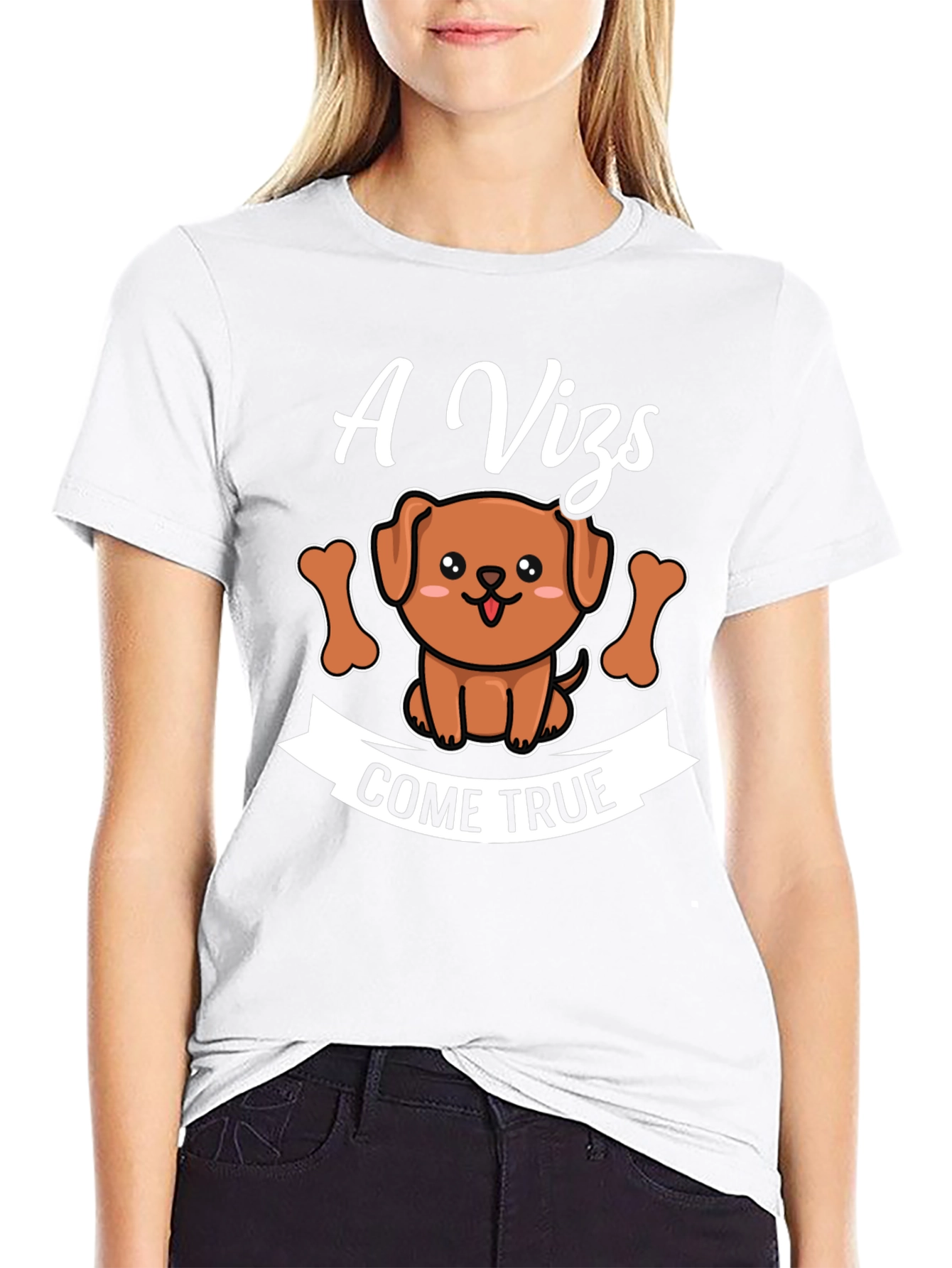 Black A Vizsla Dreams Come True T-Shirt view 9