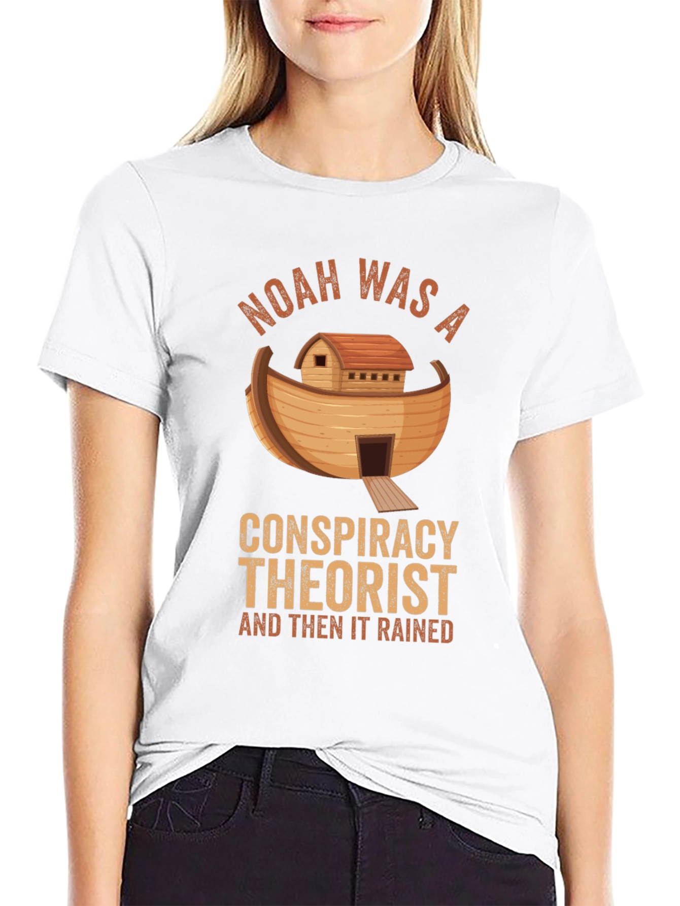 Black Noah Was A Conspiracy Theorist T-Shirt view 9