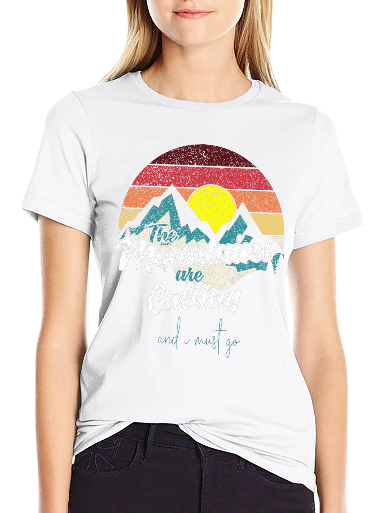 Black Mountains Are Calling T-Shirt - Nature Adventure Tee view 9