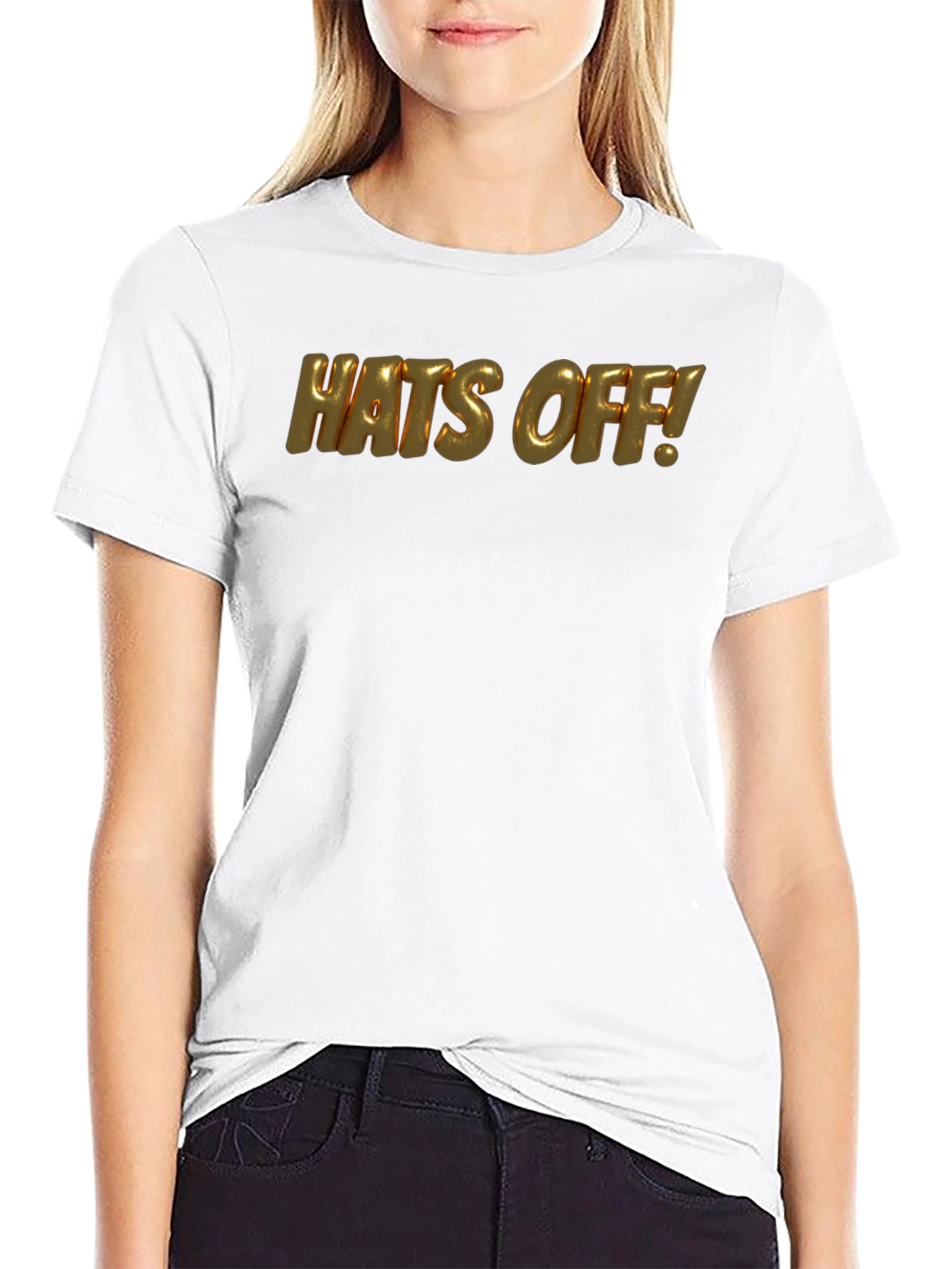 Black Hats Off! Graphic Black T-Shirt view 9