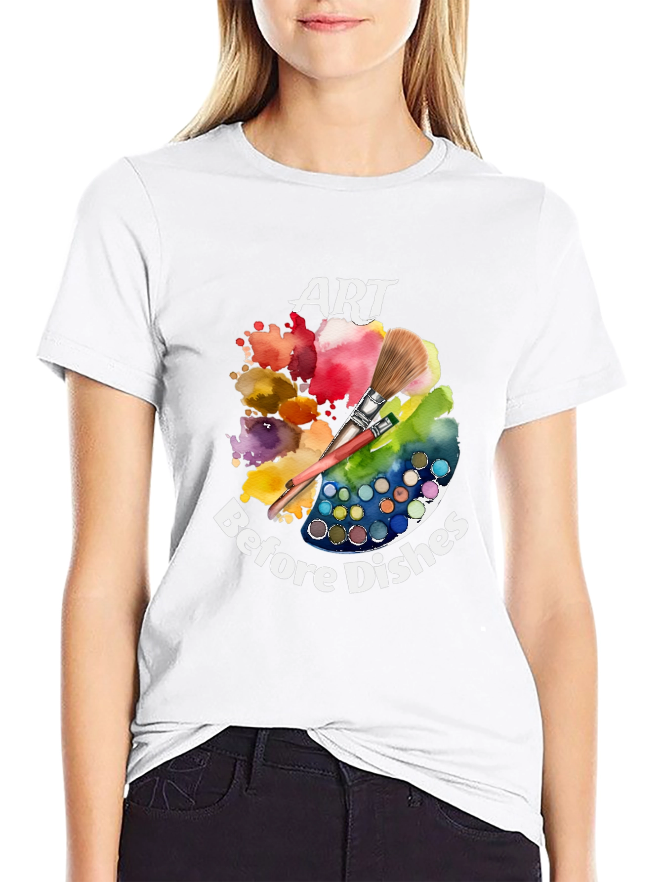 Art Before Dishes T-Shirt - 9